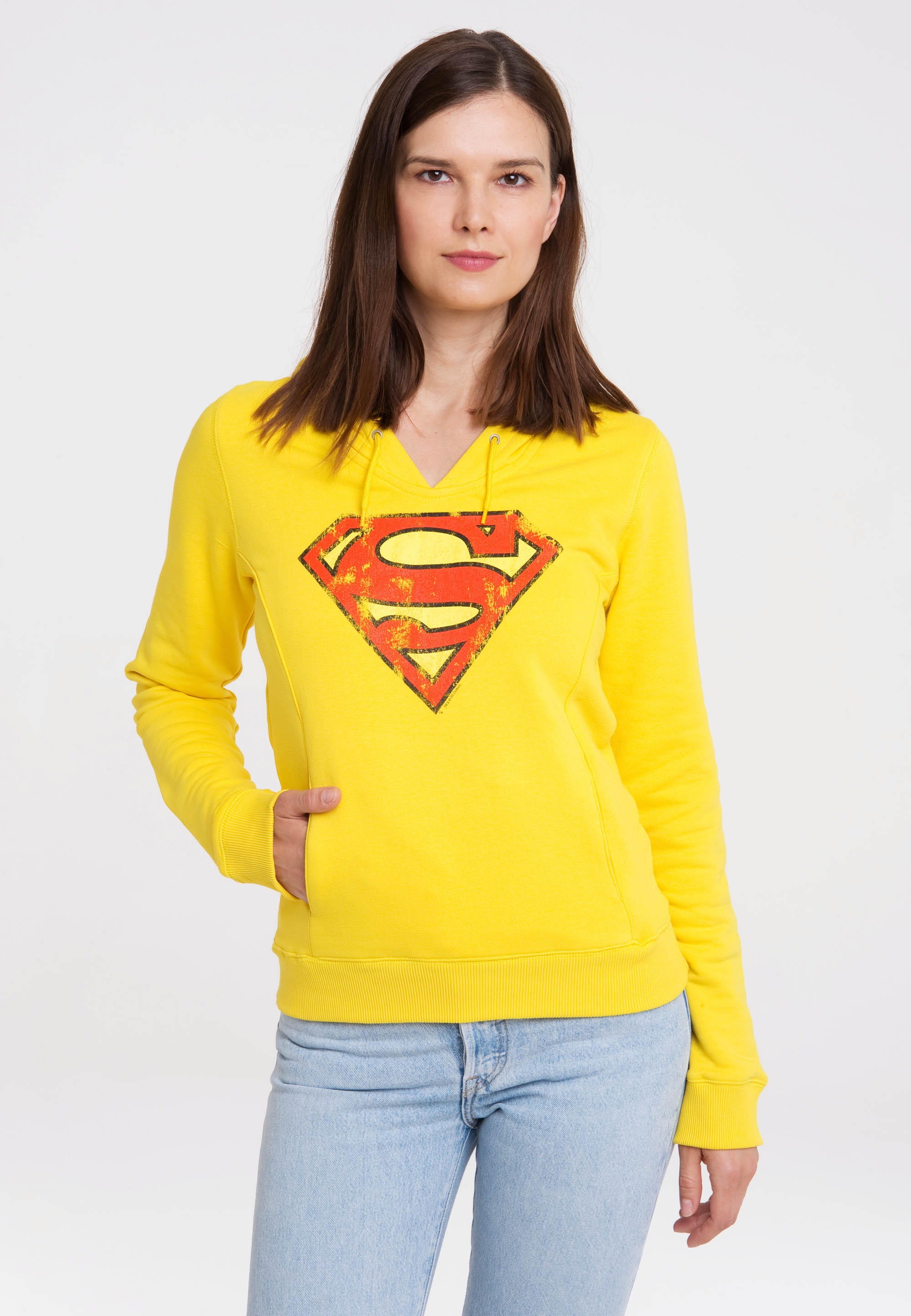 LOGOSHIRT Kapuzensweatshirt "DC Comics - Superman", mit lizenziertem Print