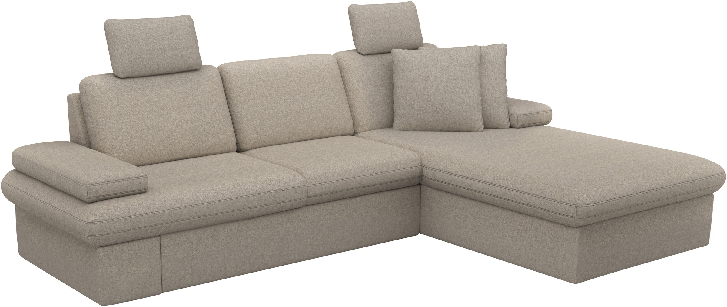 sit&more Ecksofa »Moreno«, mit Armteilverstellung,wahlweise mit Bettfunktion