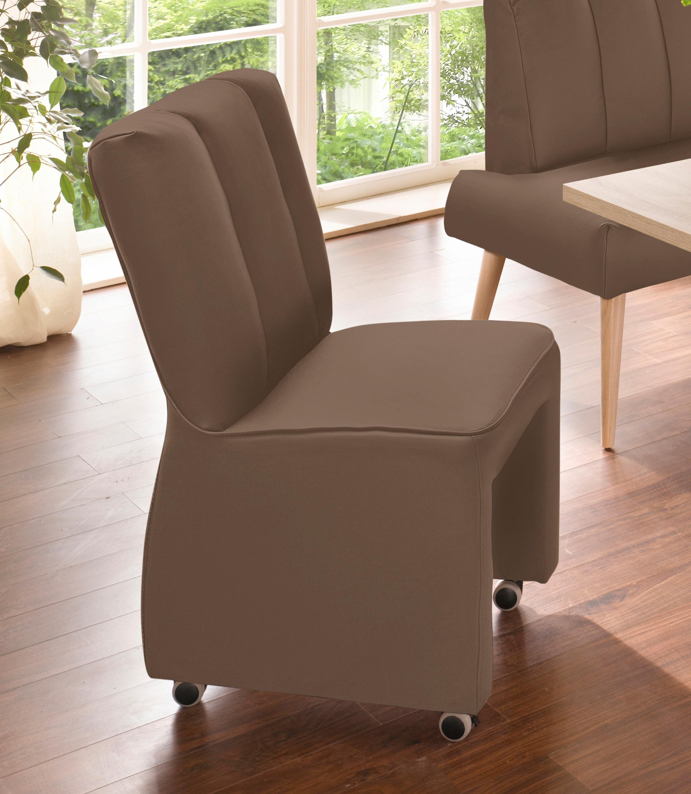 exxpo - sofa fashion Sessel "Costa, Loungesessel, Hochlehnsessel, auf Rolle günstig online kaufen
