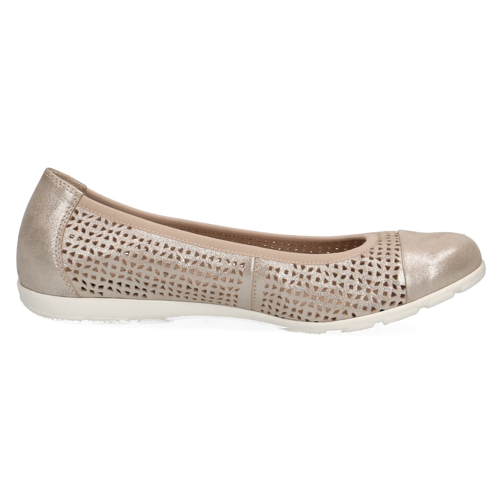 Caprice Ballerina, Slipper, Sommerschuh, Schlupfschuh mit Perforation