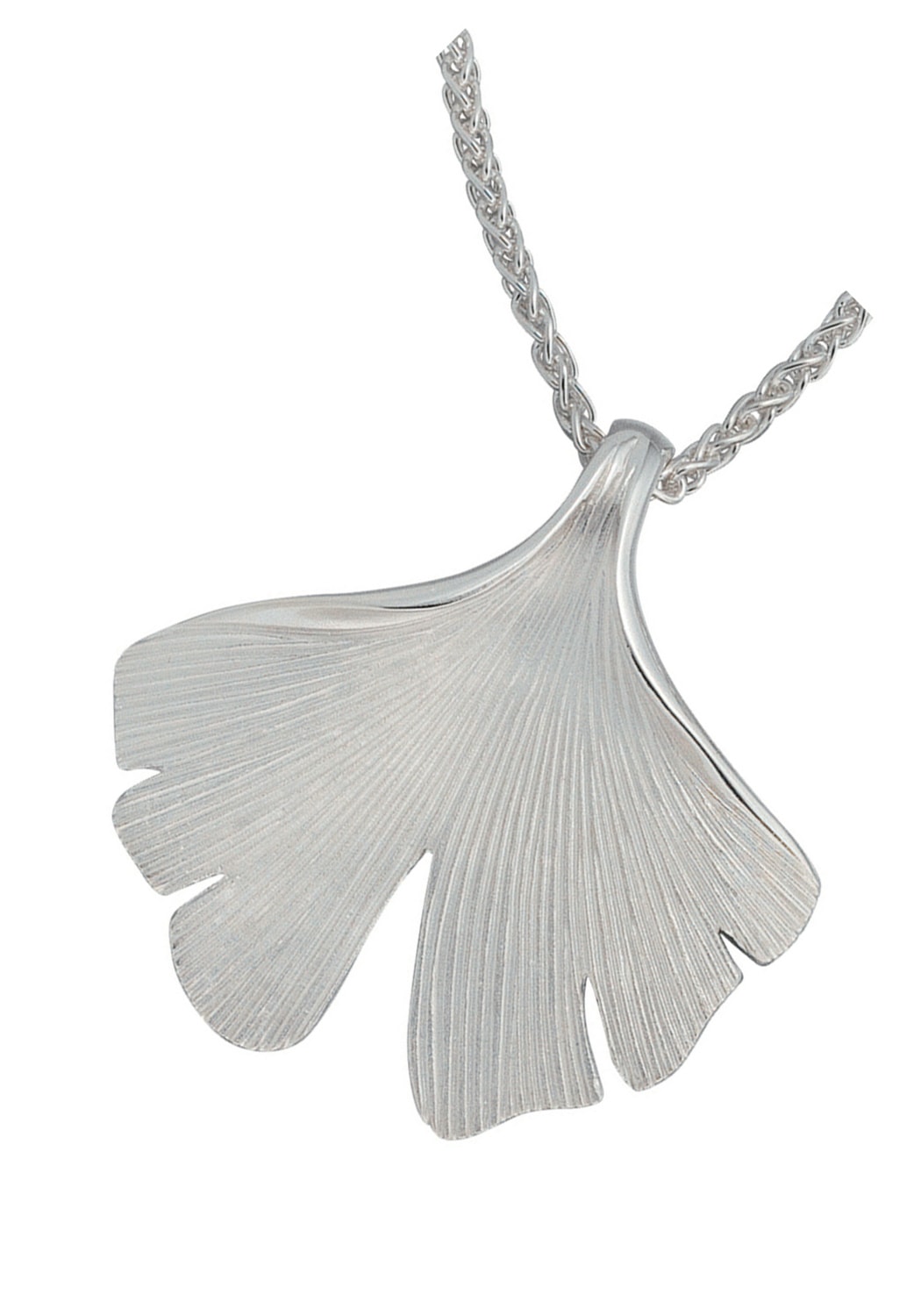 JOBO Kettenanhänger »Anhänger Ginkgo Ginko 44 mm«  925 Silber