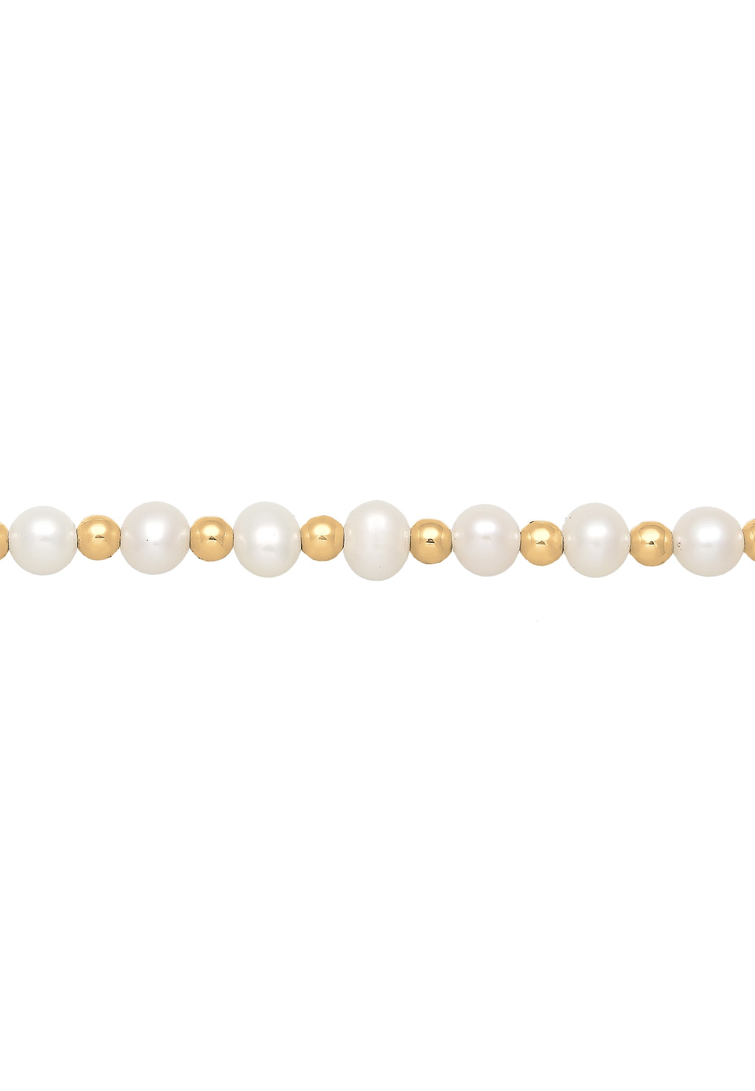 Elli Premium Collier »Choker Süßwasserzuchtperlen 925 Sterling Silber vergoldet«