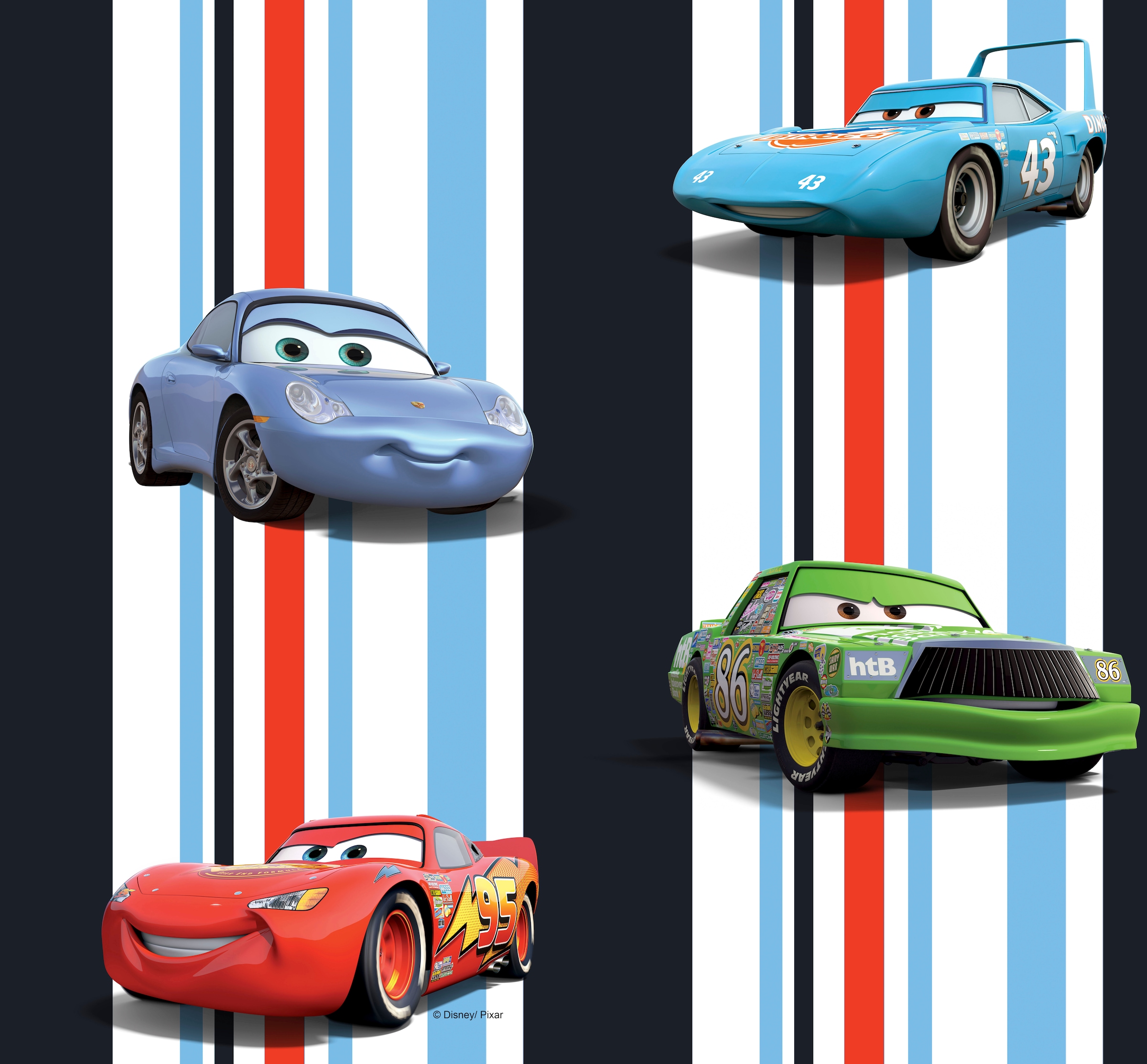 Wirth Tischläufer »Cars Stripes«, (1 Walt BAUR | Disney kaufen St.)