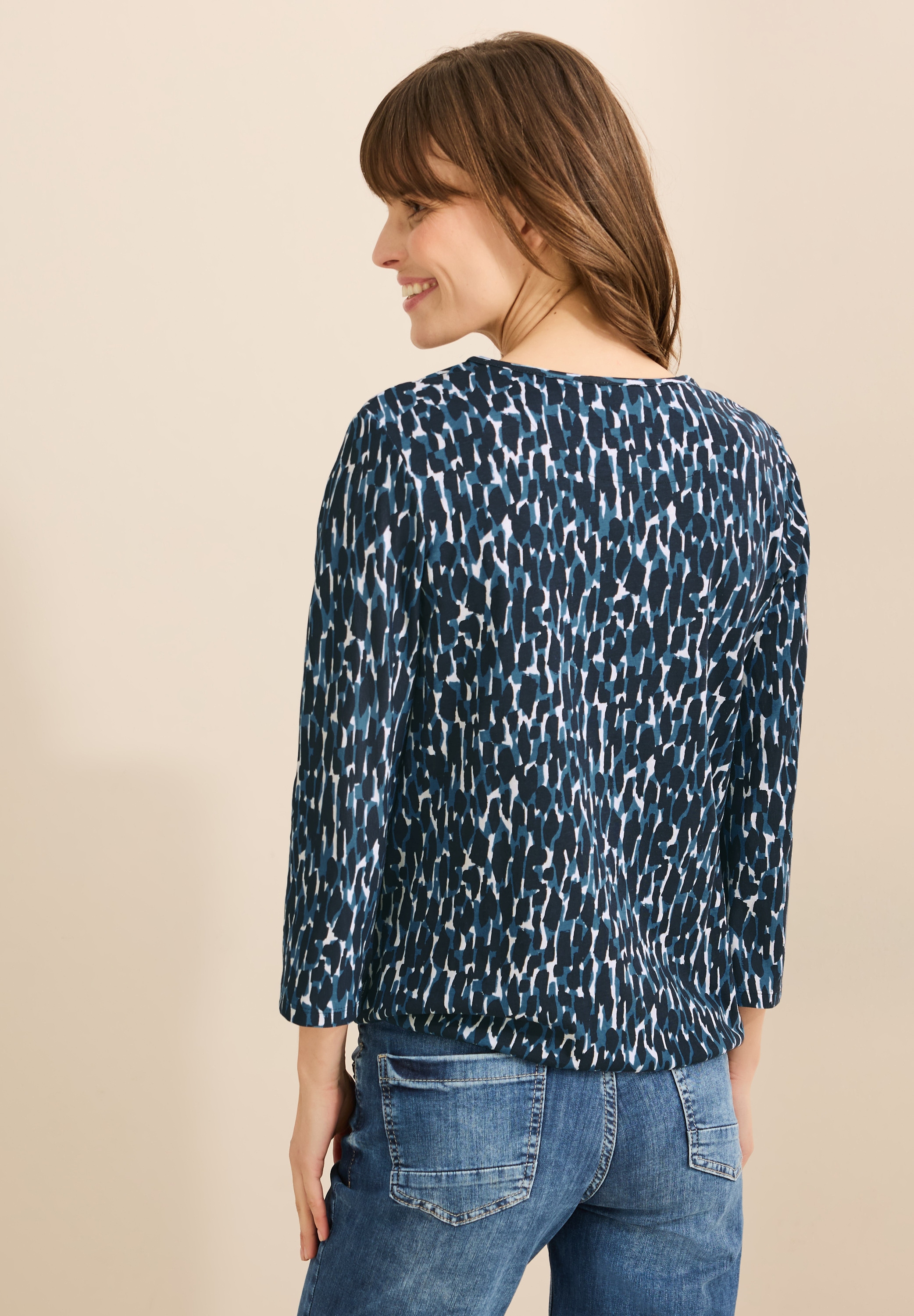 Cecil 3/4-Arm-Shirt, aus reiner Baumwolle