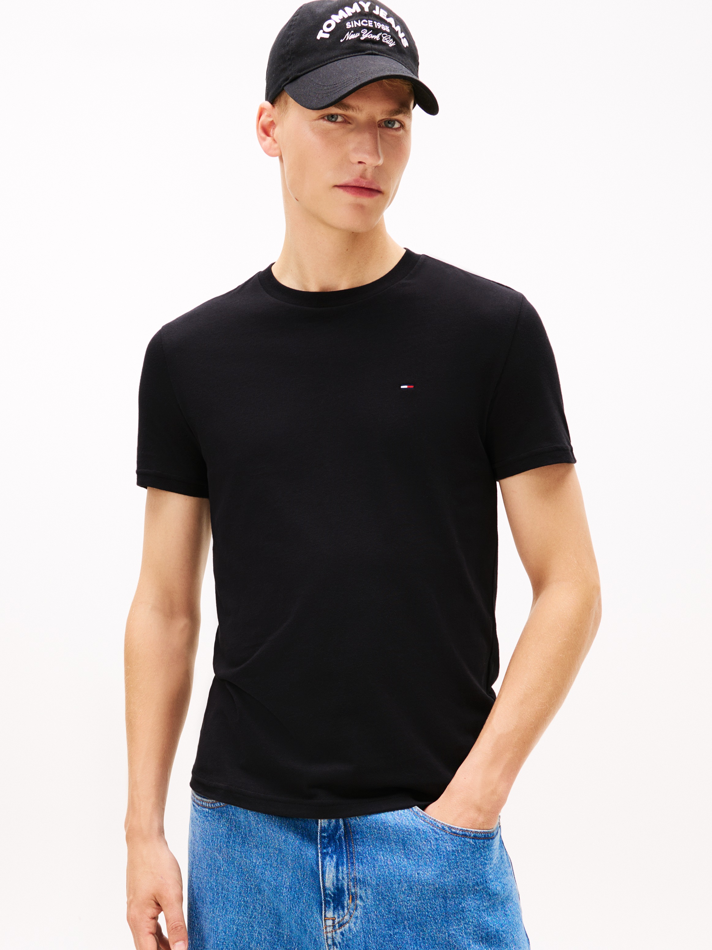 Tommy Jeans Rundhalsshirt "TJM XSLIM 2PACK JERSEY TEE EXT" Packung, 2er-Pac günstig online kaufen