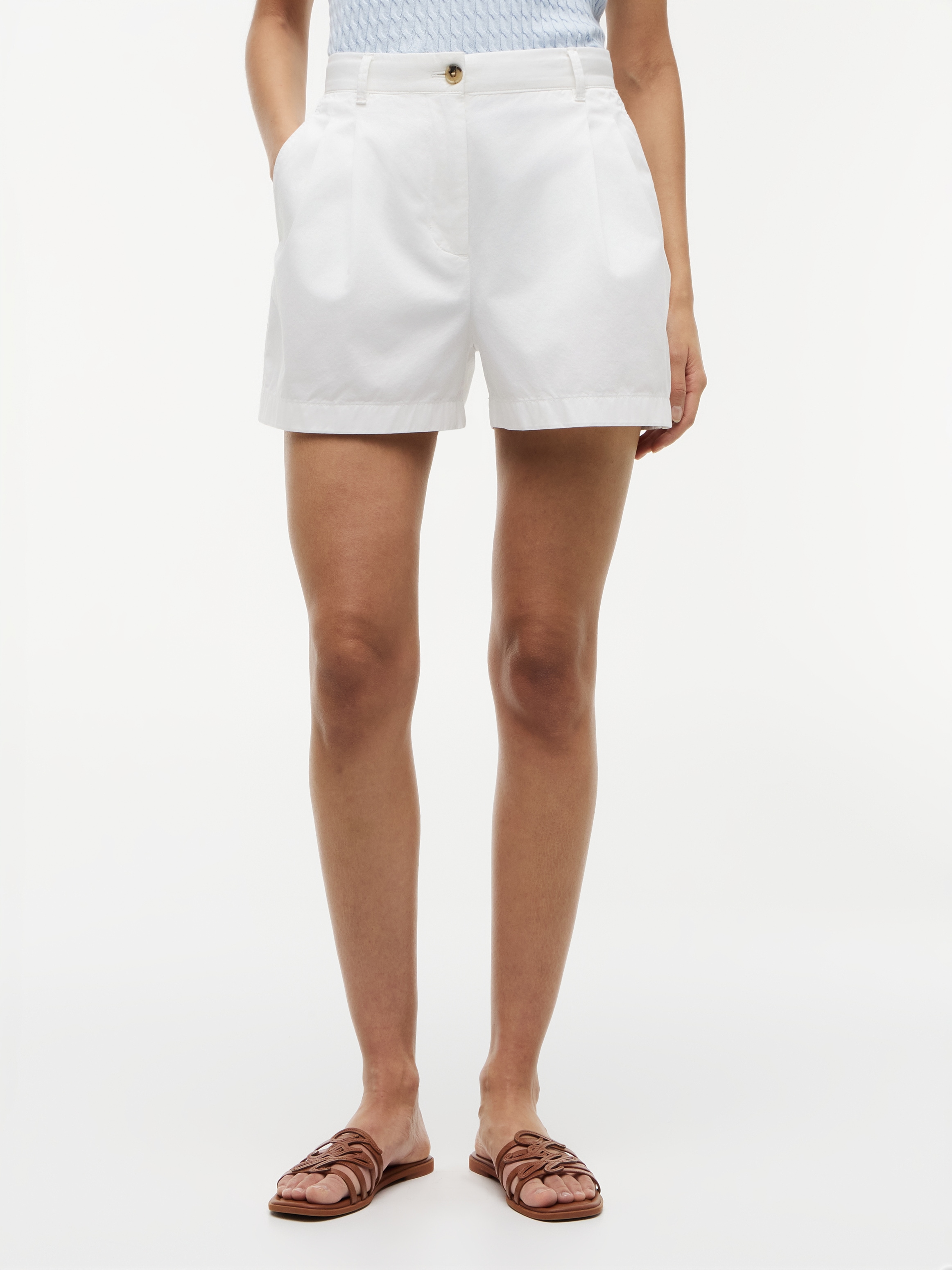 Tommy Hilfiger Shorts "COTTON CHINO FLARE SHORTS" Baumwolle, in ausgestellter Form