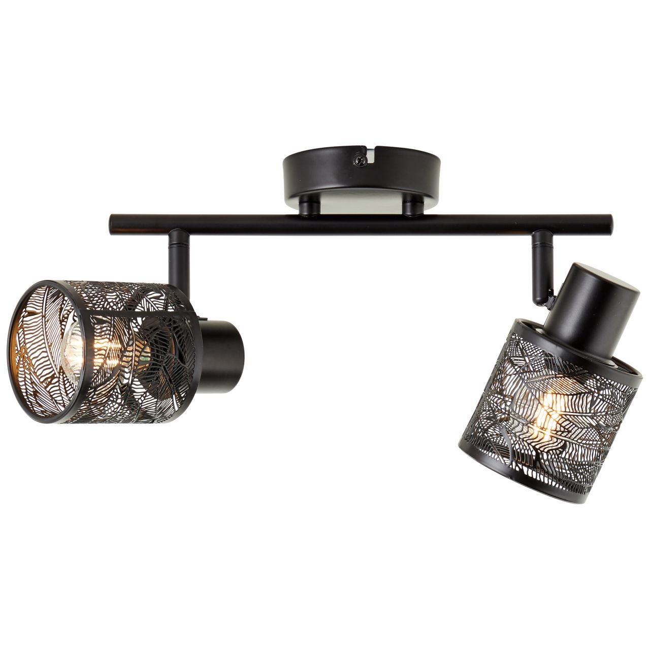 Brilliant Deckenstrahler »Bano«, 2 flammig, Leuchtmittel E14 | ohne Leuchtmittel, Retro Style, schwenkbar, dimmbar, 20cm Höhe 35cm Breite - E14 Fassung