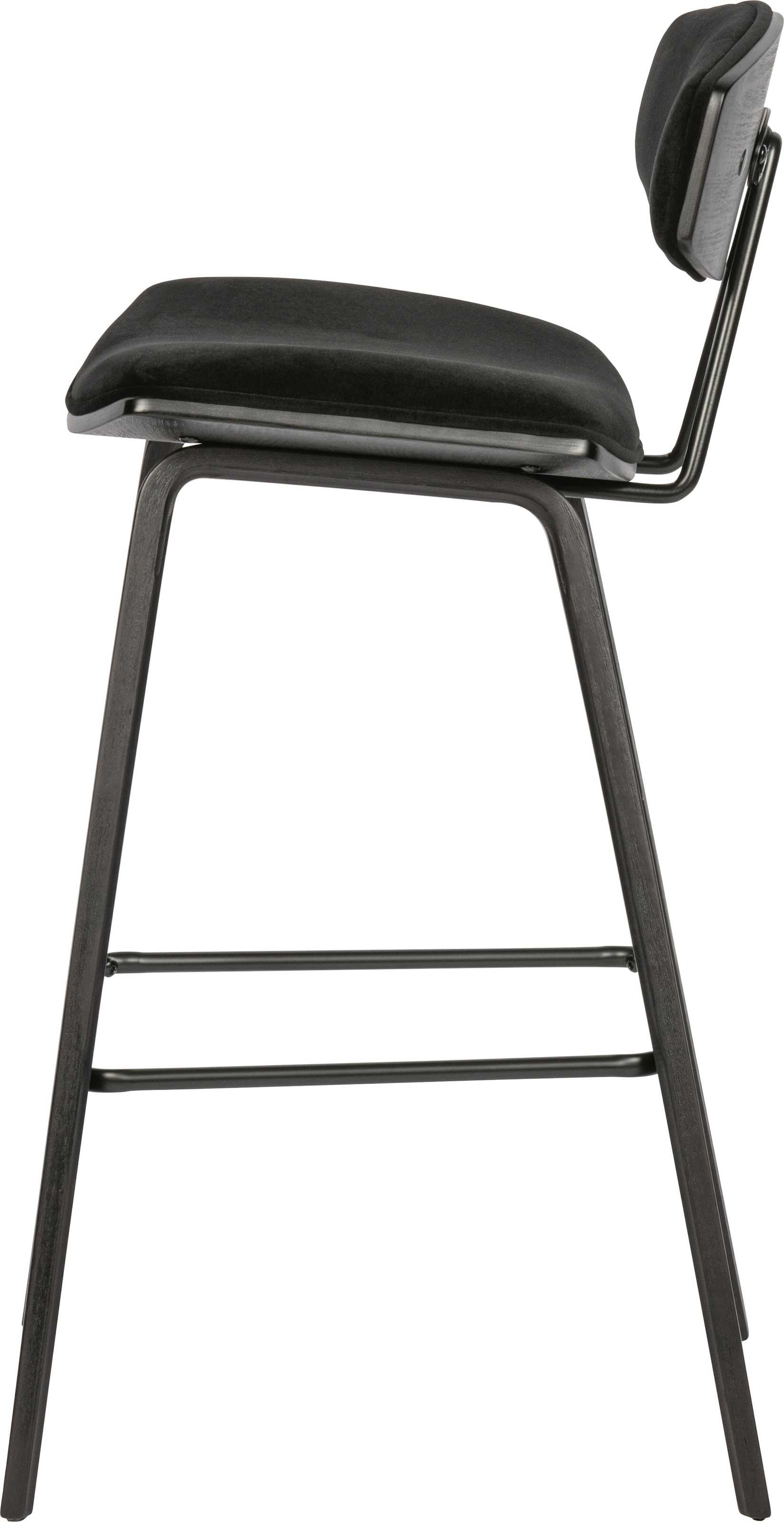 WOOOD Barhocker »Senn«, (2 St.), Sitzfläche aus Samt, H 94 cm x B 41 cm