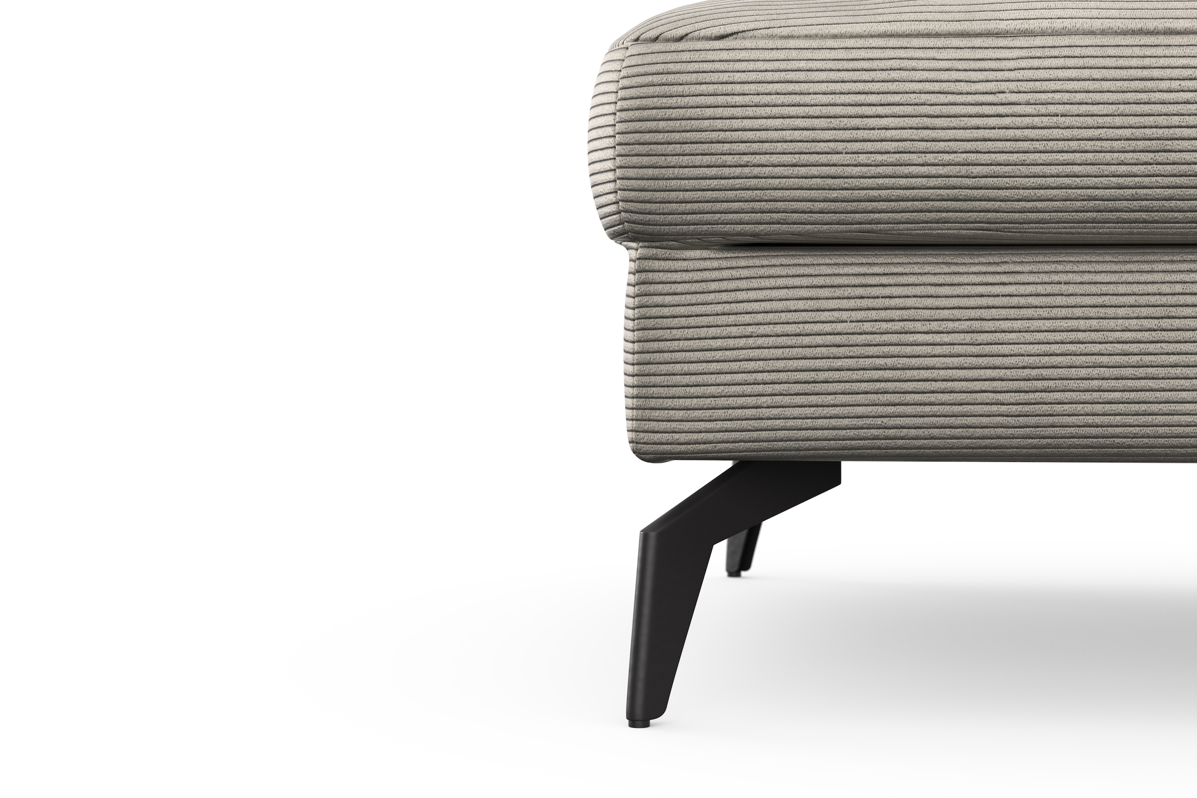 sit&more Polsterhocker »Cabana«, mit stylischen Metallfüßen
