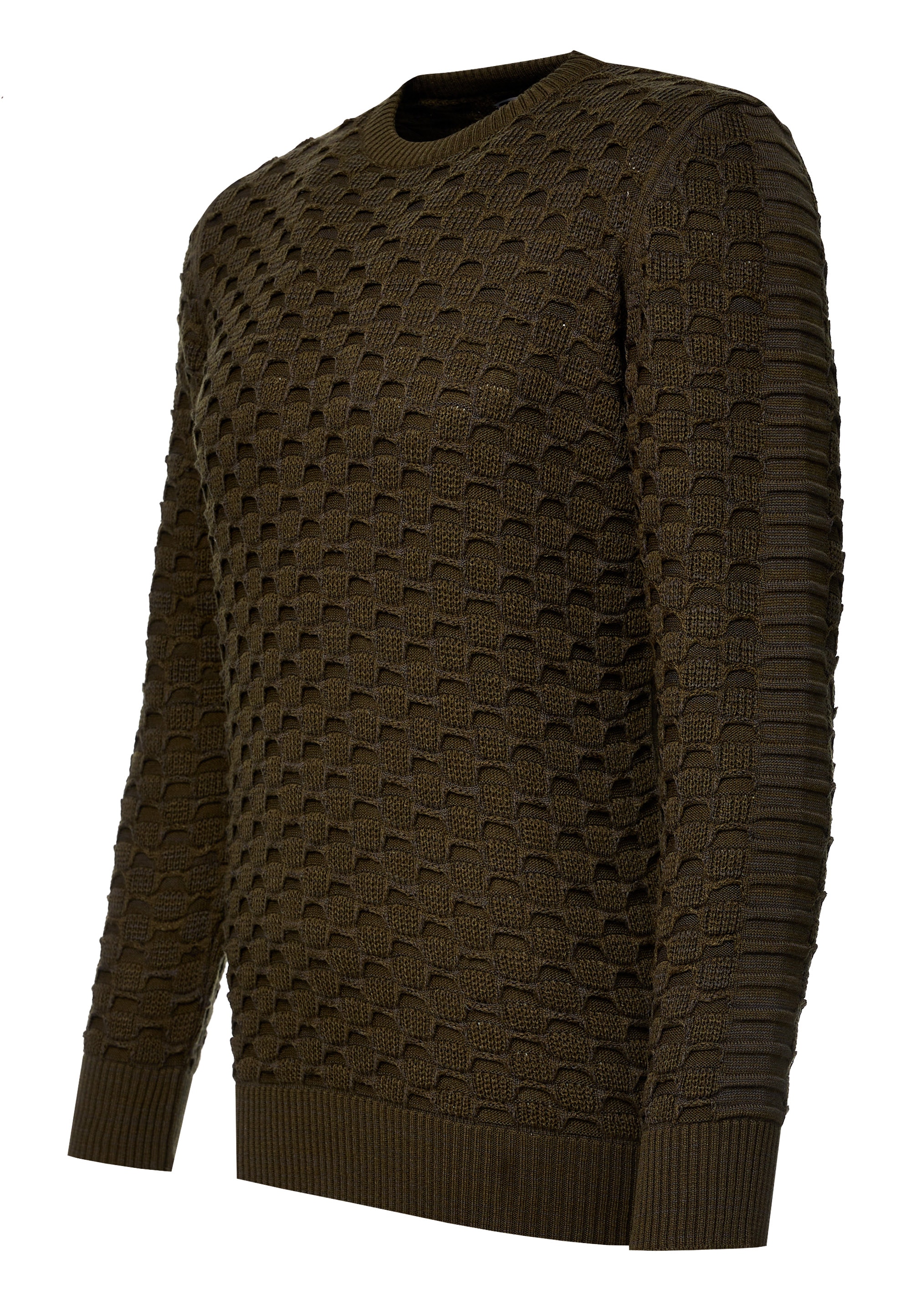 Rusty Neal Strickpullover, mit modernem Strickmuster