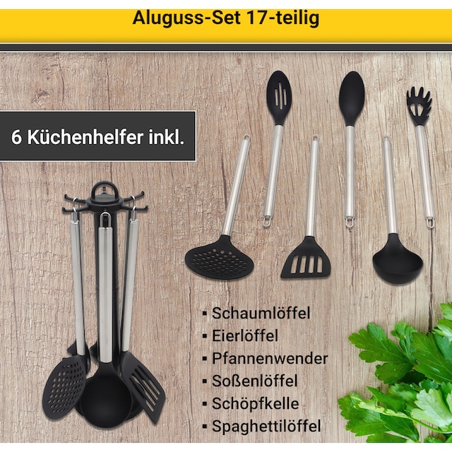 Topf-Set, Krüger BAUR | Küchenhelfer- inkl. 17 Aluminiumguss, (Set, tlg.), 7-tlg. bestellen Set