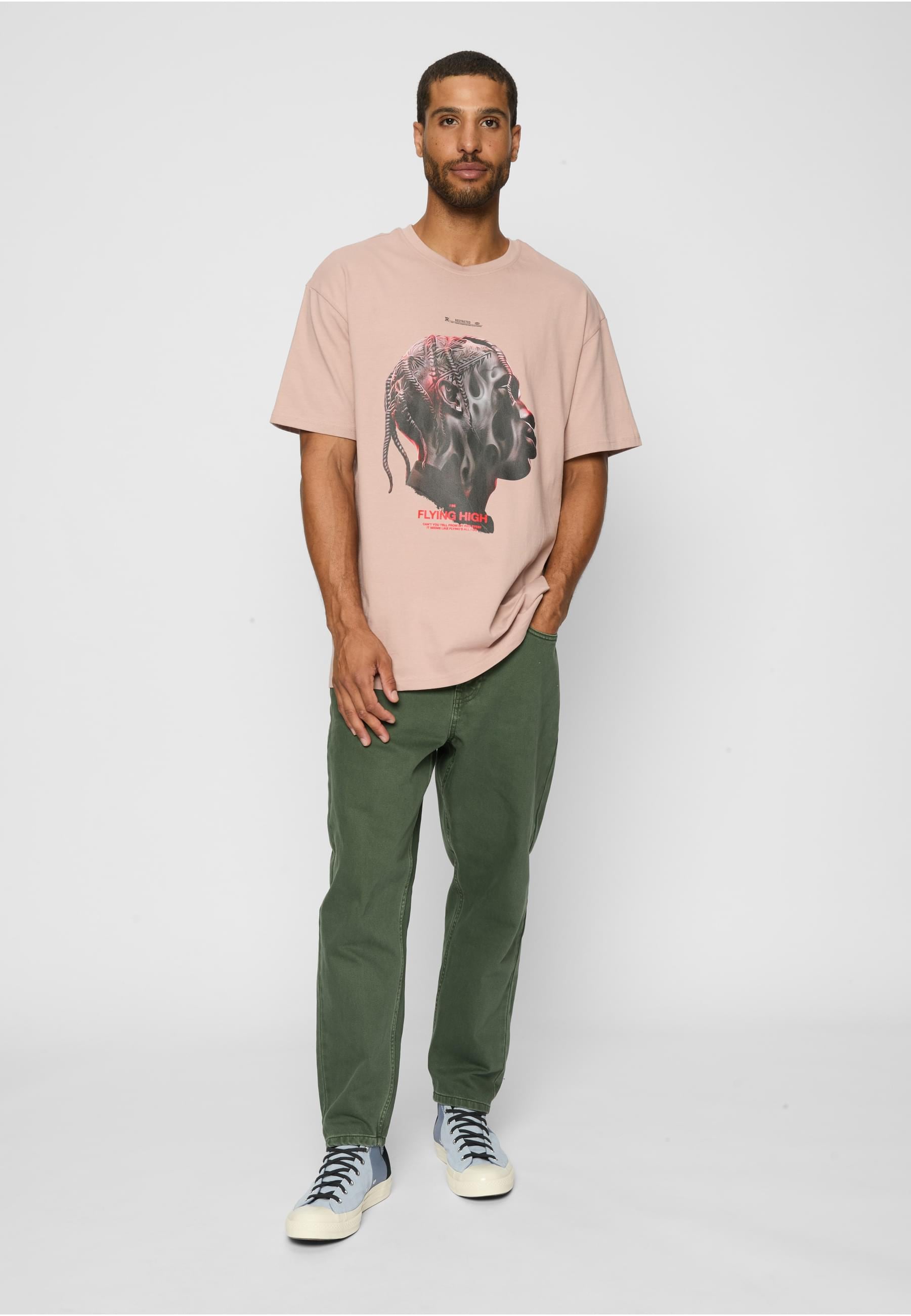Upscale by Mister Tee Kurzarmshirt »Upscale by Mister Tee Herren Flying High Oversize Tee«, (1 tlg.)