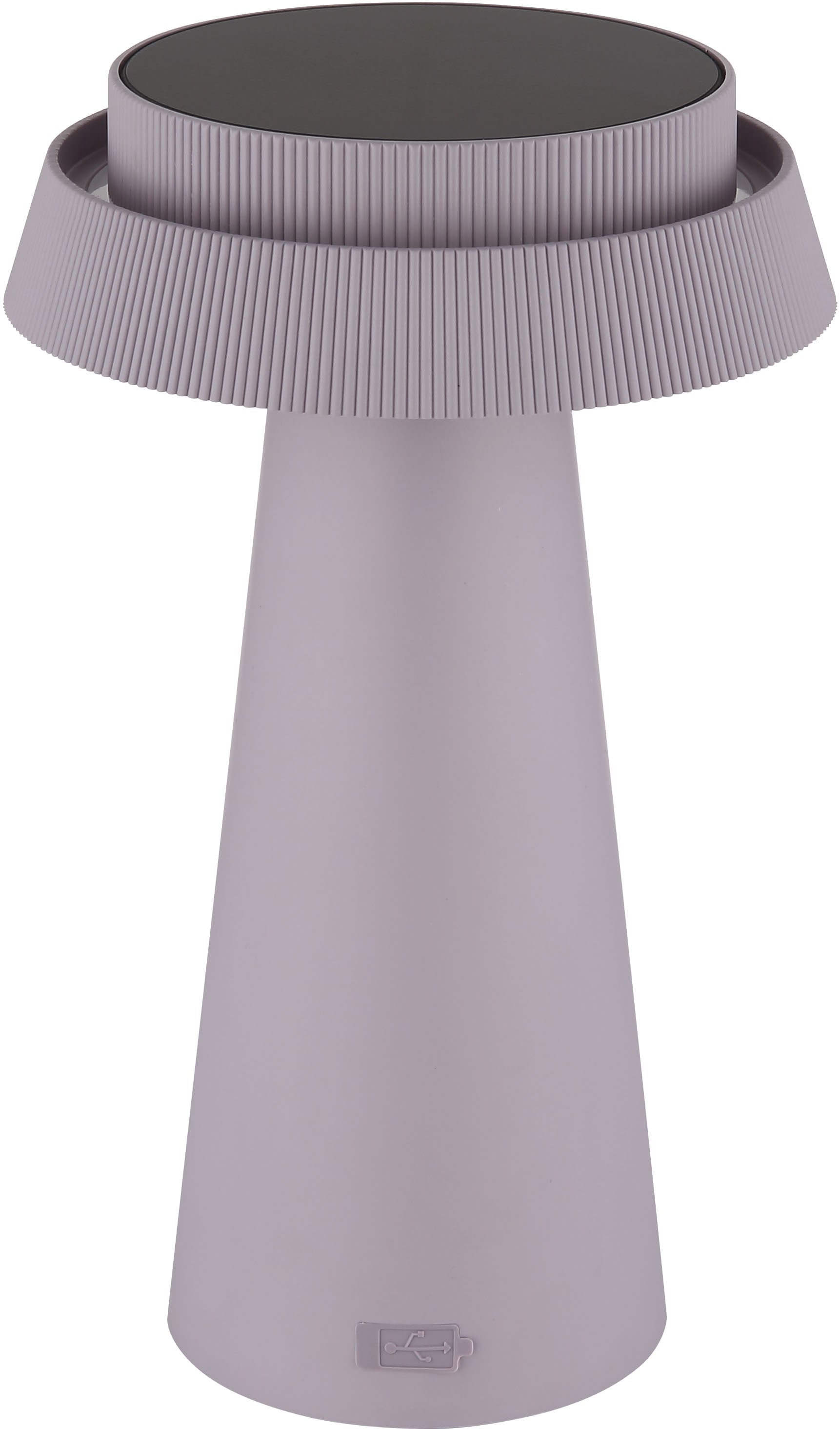 GLOBO LIGHTING LED Solarleuchte »SOLARLEUCHTE KUNSTSTOFF PINK, 1XLED«, Leuchtmittel LED-Modul | LED fest integriert, Solar/pink/Touchdimmer/IP54/kann mit USB-C Kabel geladen werden
