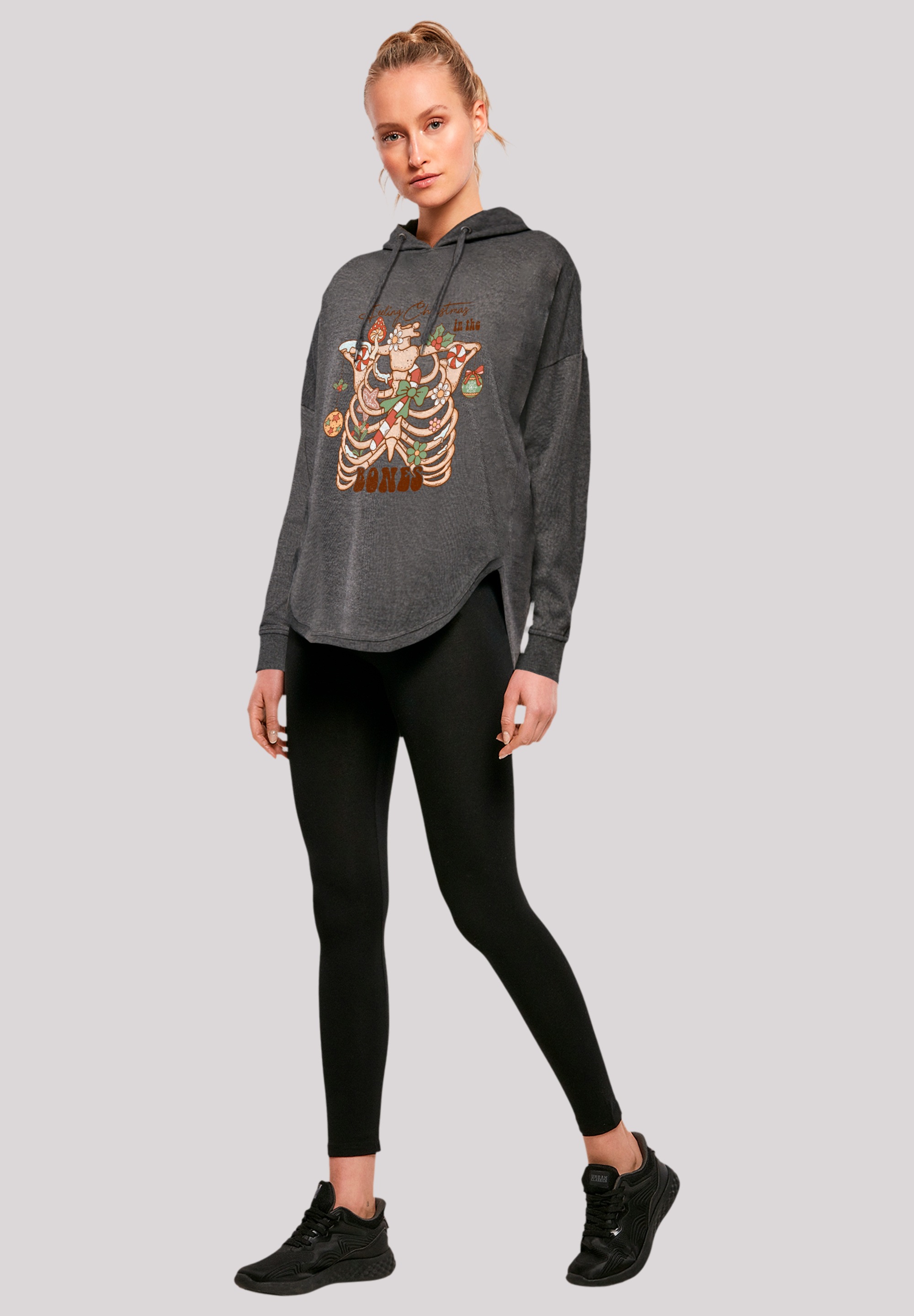 F4NT4STIC Kapuzenpullover »Feeling Weihnachten in the bones«, Premium Qualität, Weihnachts-Kollection