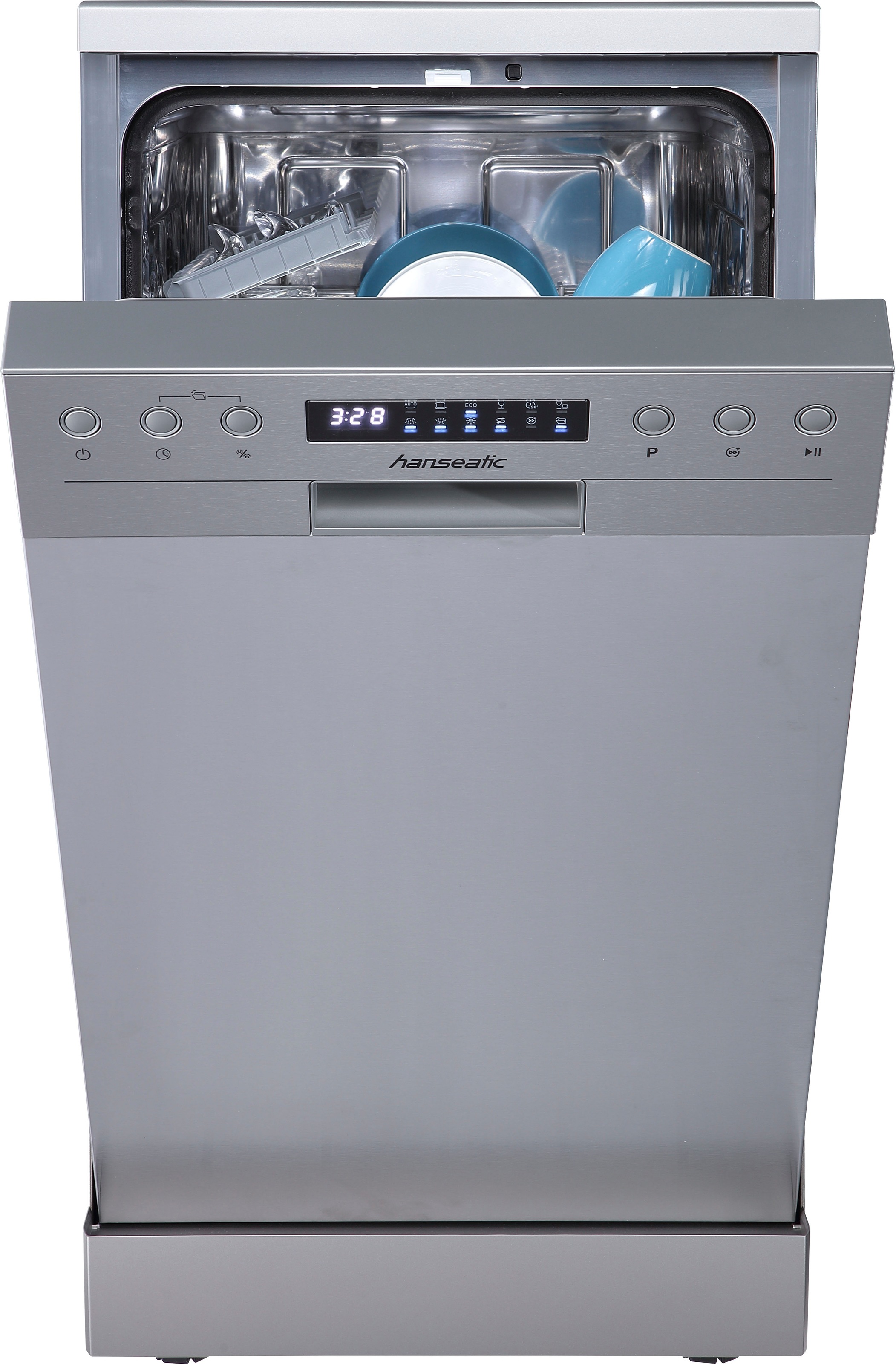Hanseatic Standgeschirrspüler "HG4585C10J7610DS" 10 Maßgedecke mit Edelstah günstig online kaufen