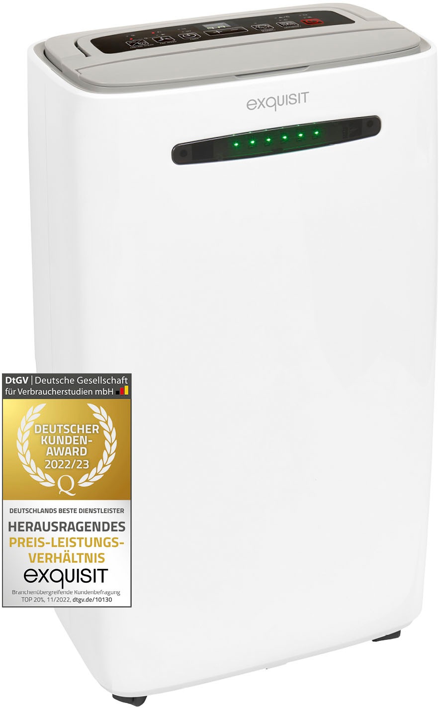 exquisit Luftentfeuchter "LE 2055 wes" Entfeuchtung 20 l/Tag Tank 5,5 l mob günstig online kaufen