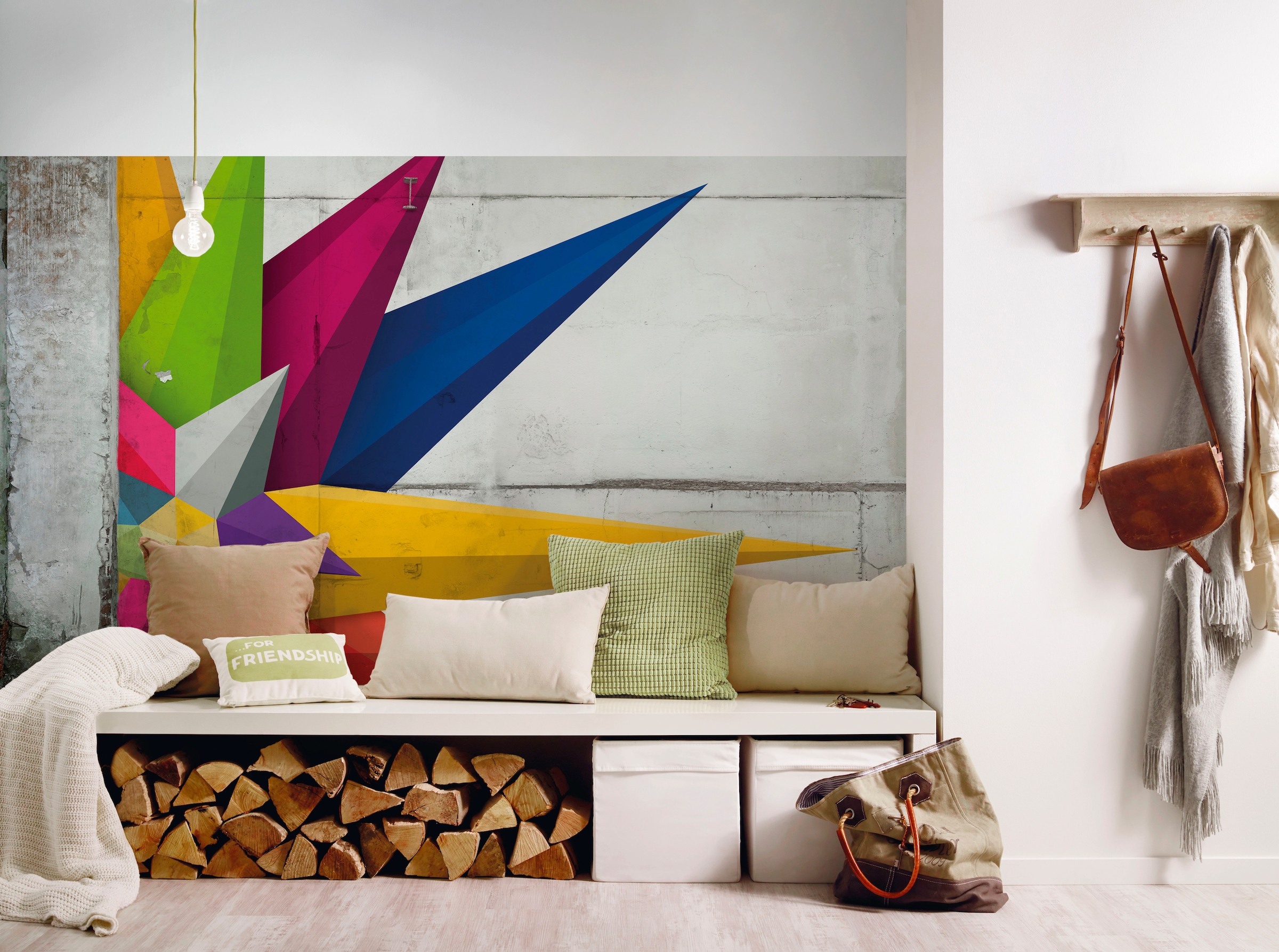 Architects Paper Fototapete »Atelier 47 3D-Star«, 3D-Optik, Vlies, Wand, Schräge, Decke
