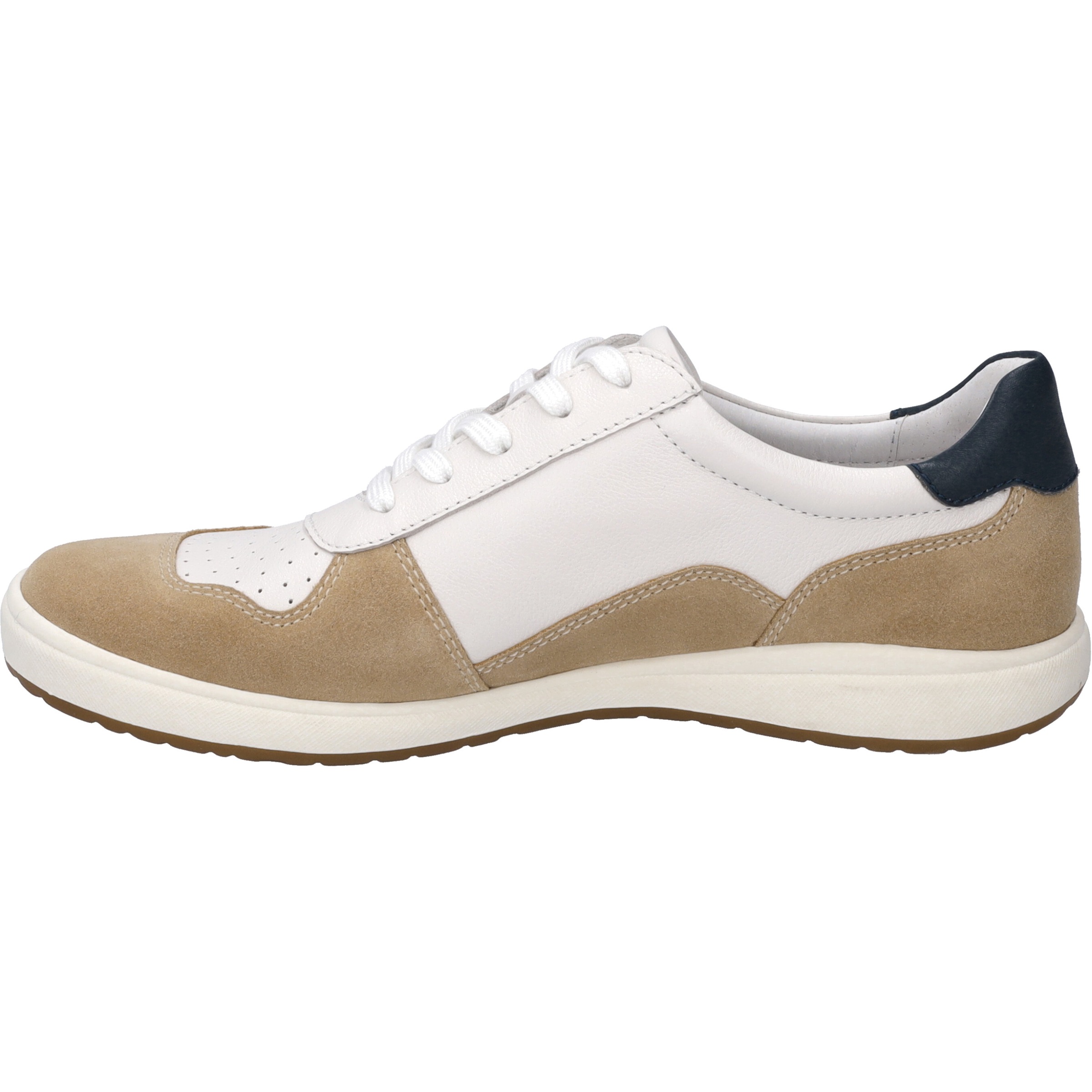 Sneaker JOSEF SEIBEL "Caren 49, weiss-beige", Damen, Gr. 37, weiß (weiß, beige), Obermaterial: 100% Rindsleder Leather cow., Schuhe Sneaker 2