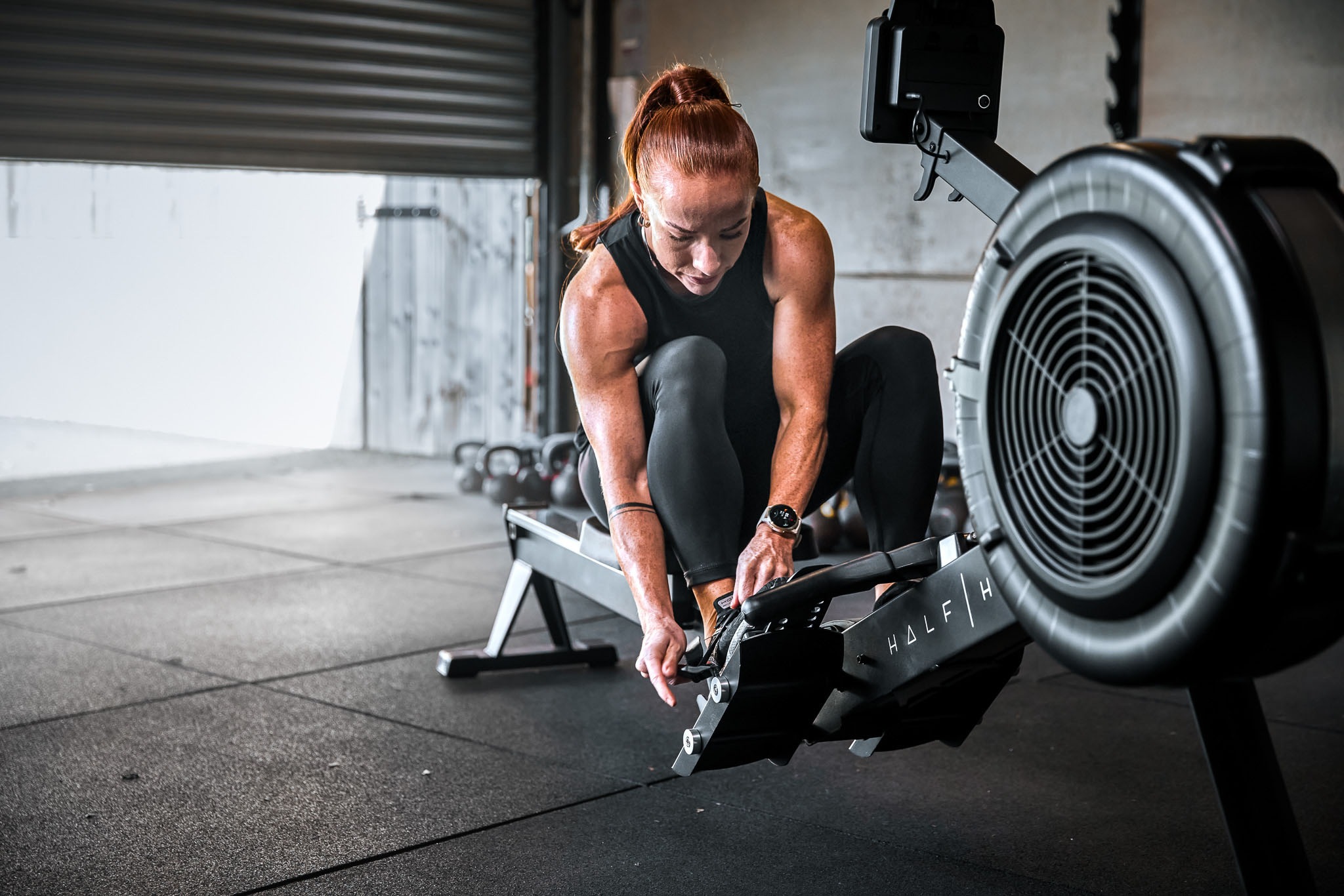 Half Human Rudergerät »Air Rower Rudergerät«, Rudermaschine, 10 Widerstandsstufen