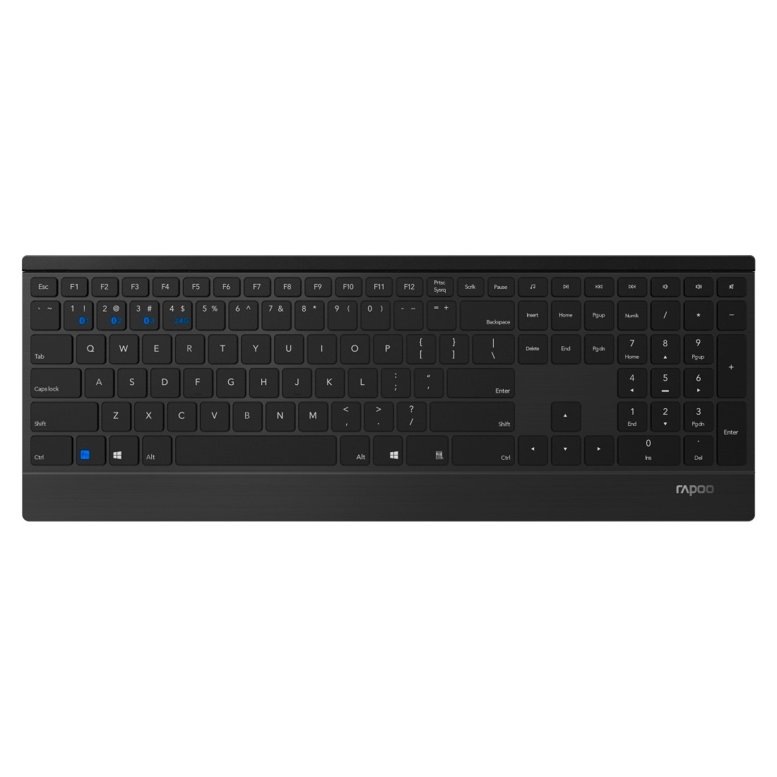 Rapoo Tastatur- und Maus-Set »9500M kabelloses Tastatur-Maus-Set, Bluetooth, 2.4 GHz, 1600 DPI«