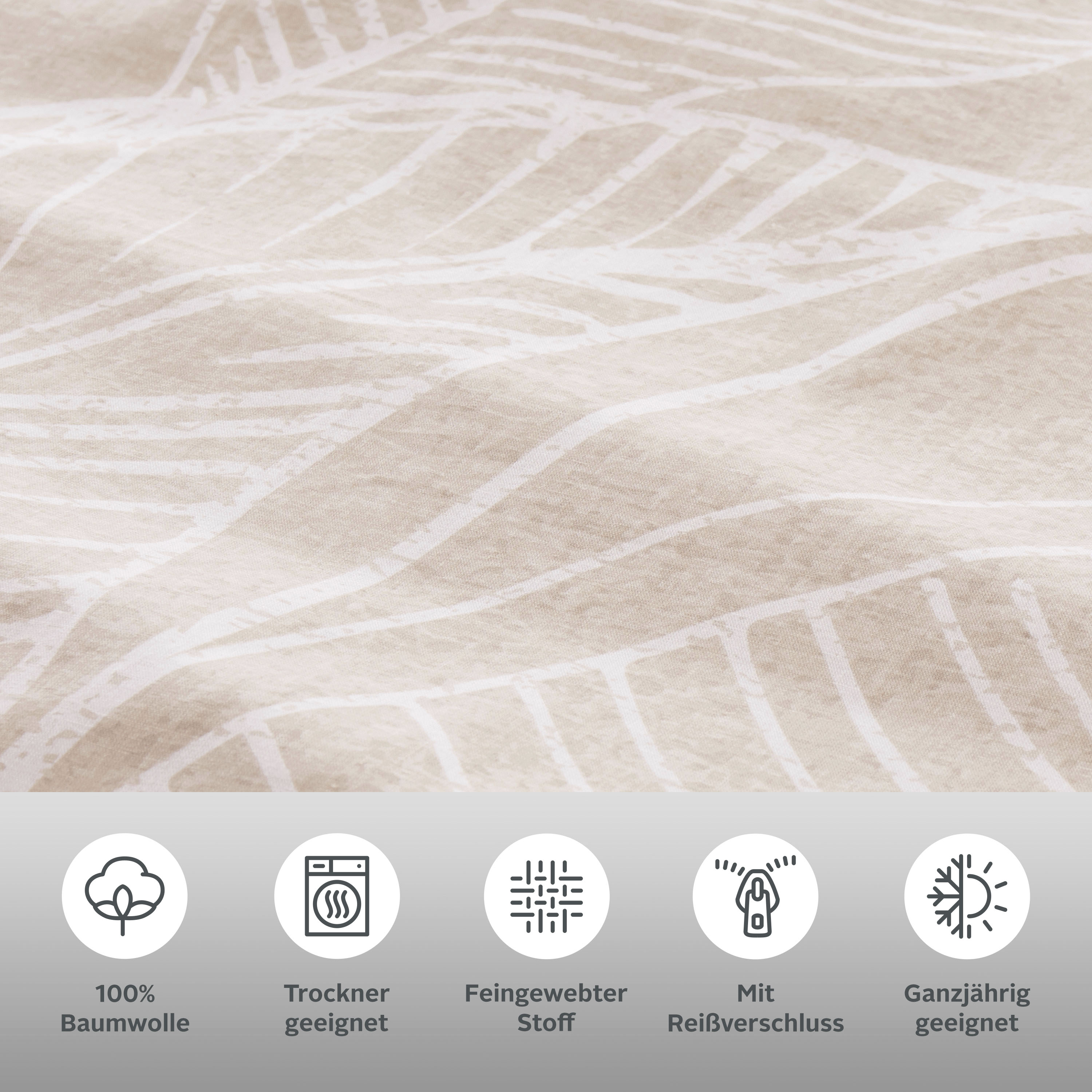 Thumbnail - OTTO products Bettwäsche "Jonna in Gr. 135x200 oder 155x220 cm" 2 tlg. Bettwäsche aus Bio-Baumwolle, Bettwäsche mit natü...