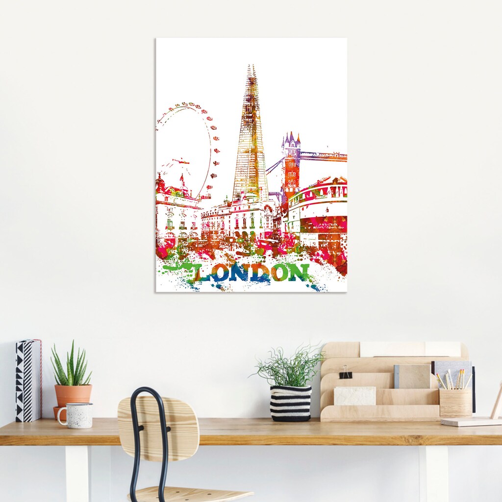 Artland Wandbild »London Grafik«, London, (1 St.)