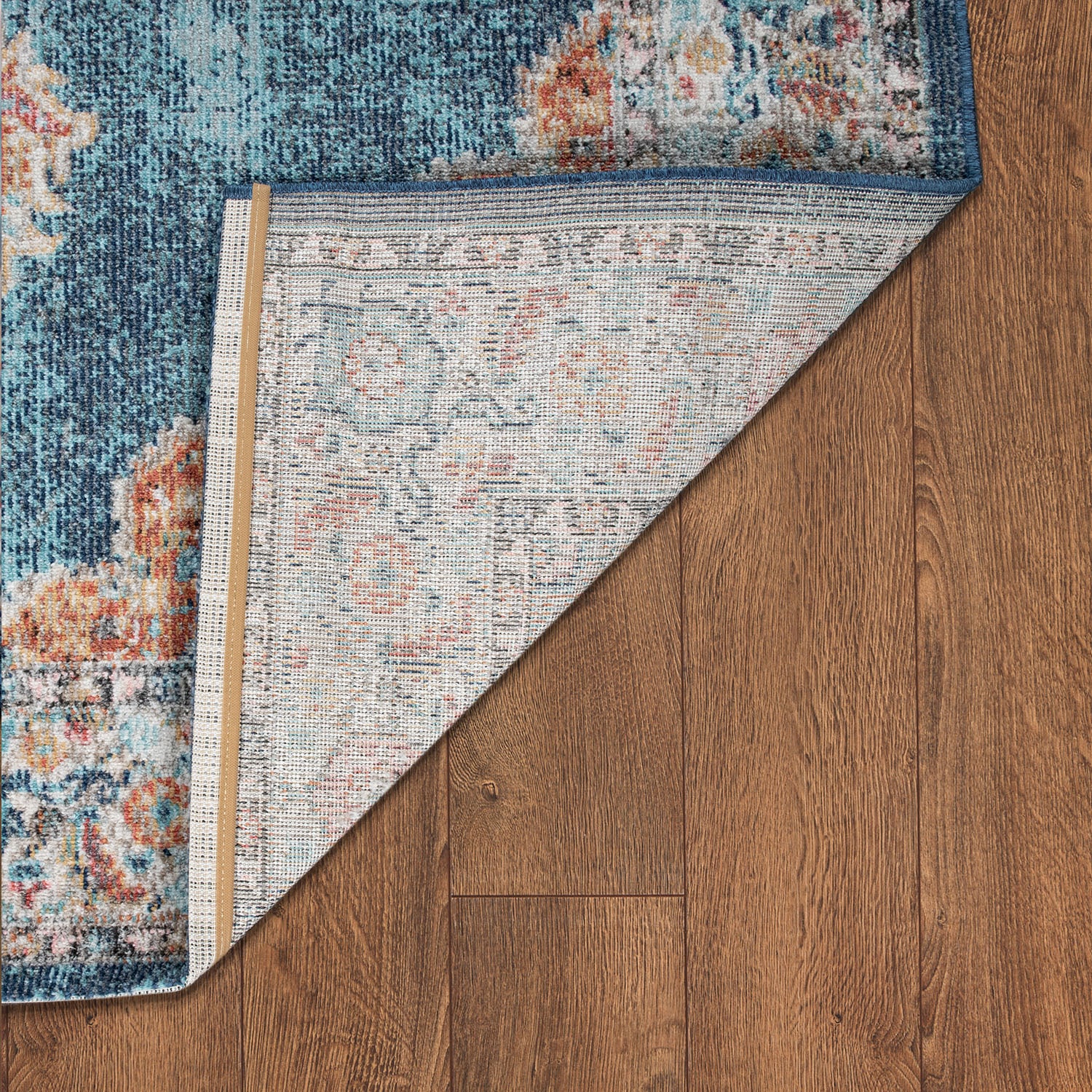 Paco Home Teppich »Torres 275«, rund, 8 mm Höhe, Kurzflor, Orient-Optik, Vintage Design, In- und Outdoor geeignet