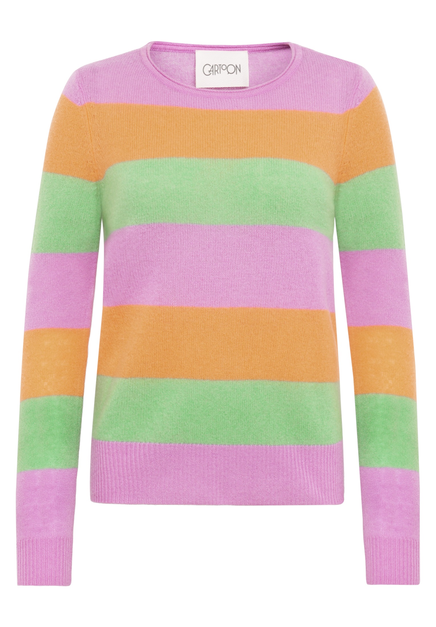 Cartoon Strickpullover "Damen mit Rundhalsausschnitt" 1 tlg. günstig online kaufen