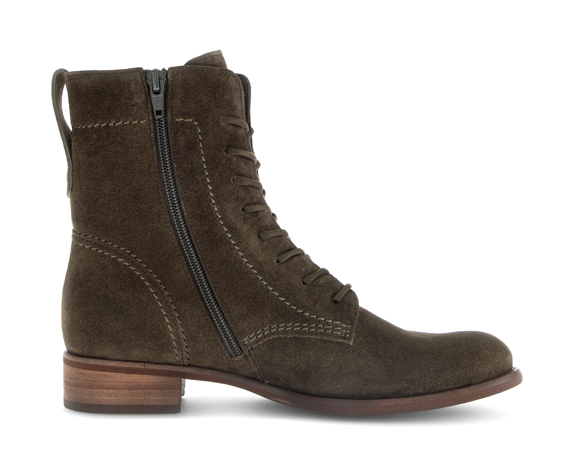 Gabor Schnürstiefelette, Blockabsatz, Schnürboots, Herbtboots mit herausnehmbarer Fußbett