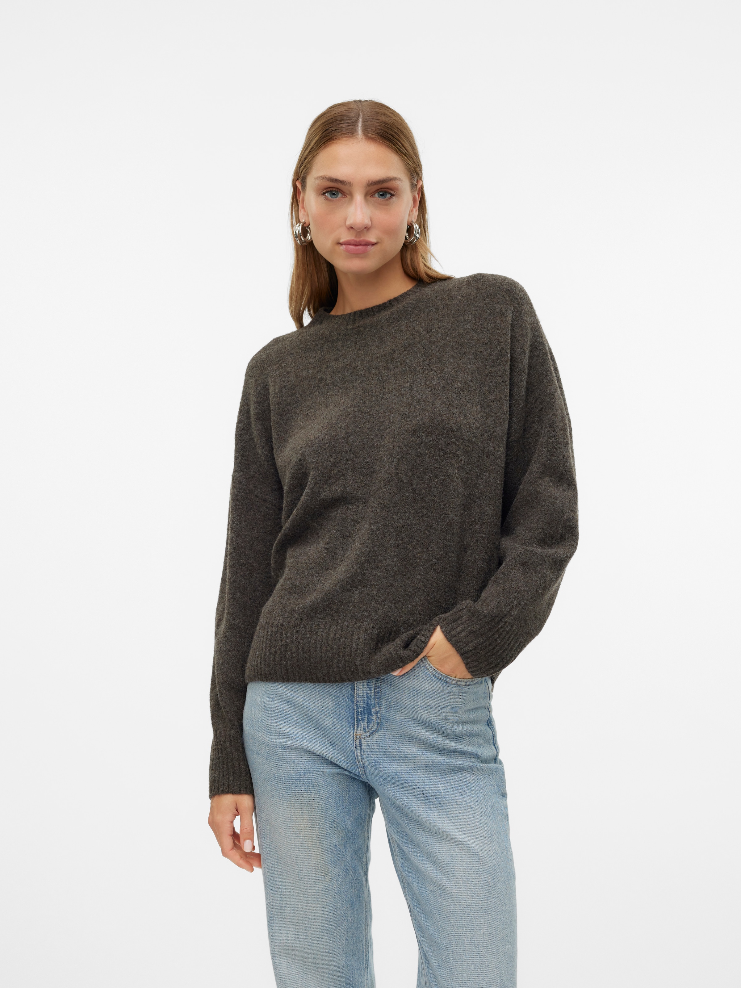 Vero Moda Strickpullover VMBOOM LS O-NECK PULLOVER GA NOOS günstig online kaufen