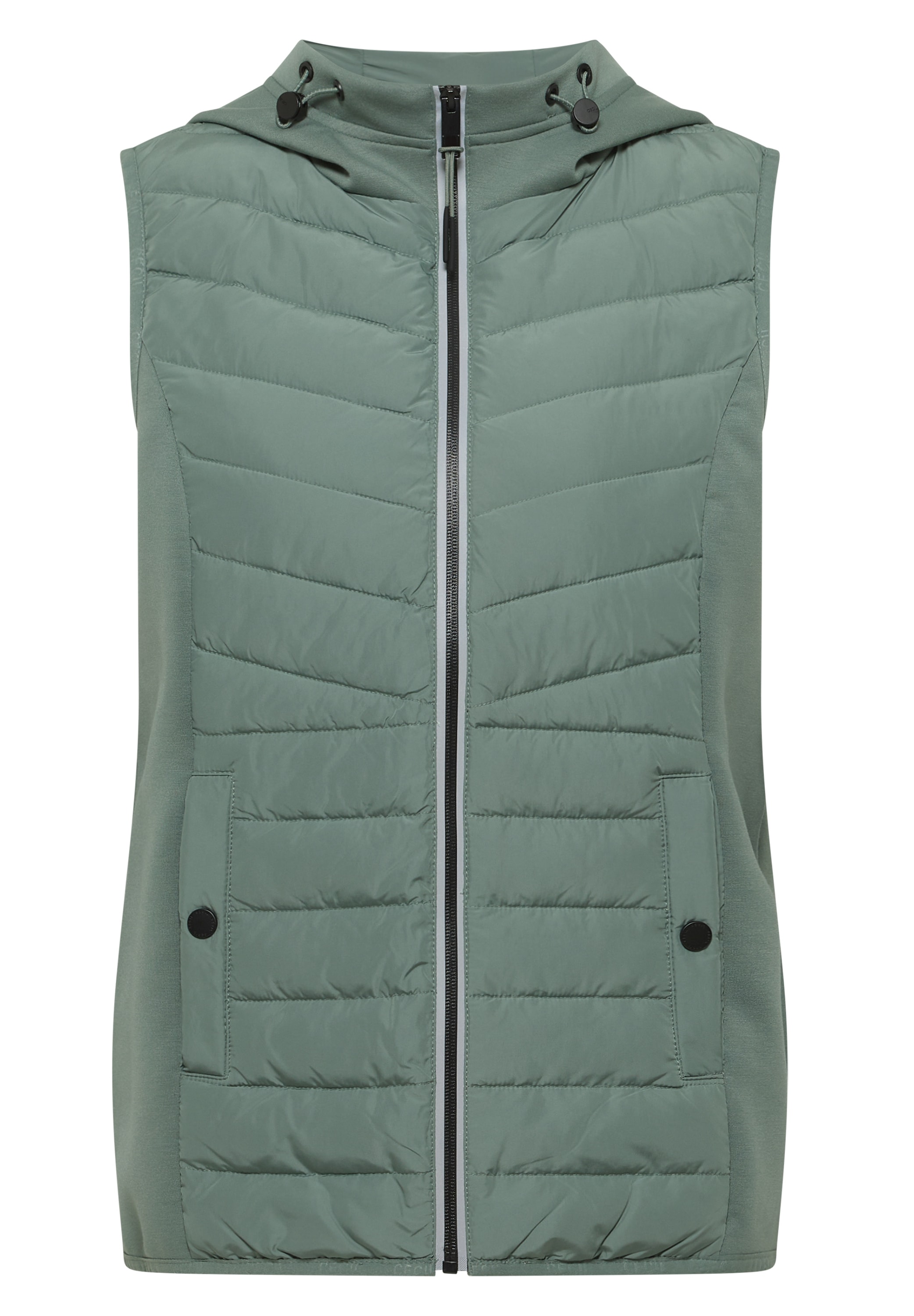 Cecil Kurzweste im Hoodie-Style