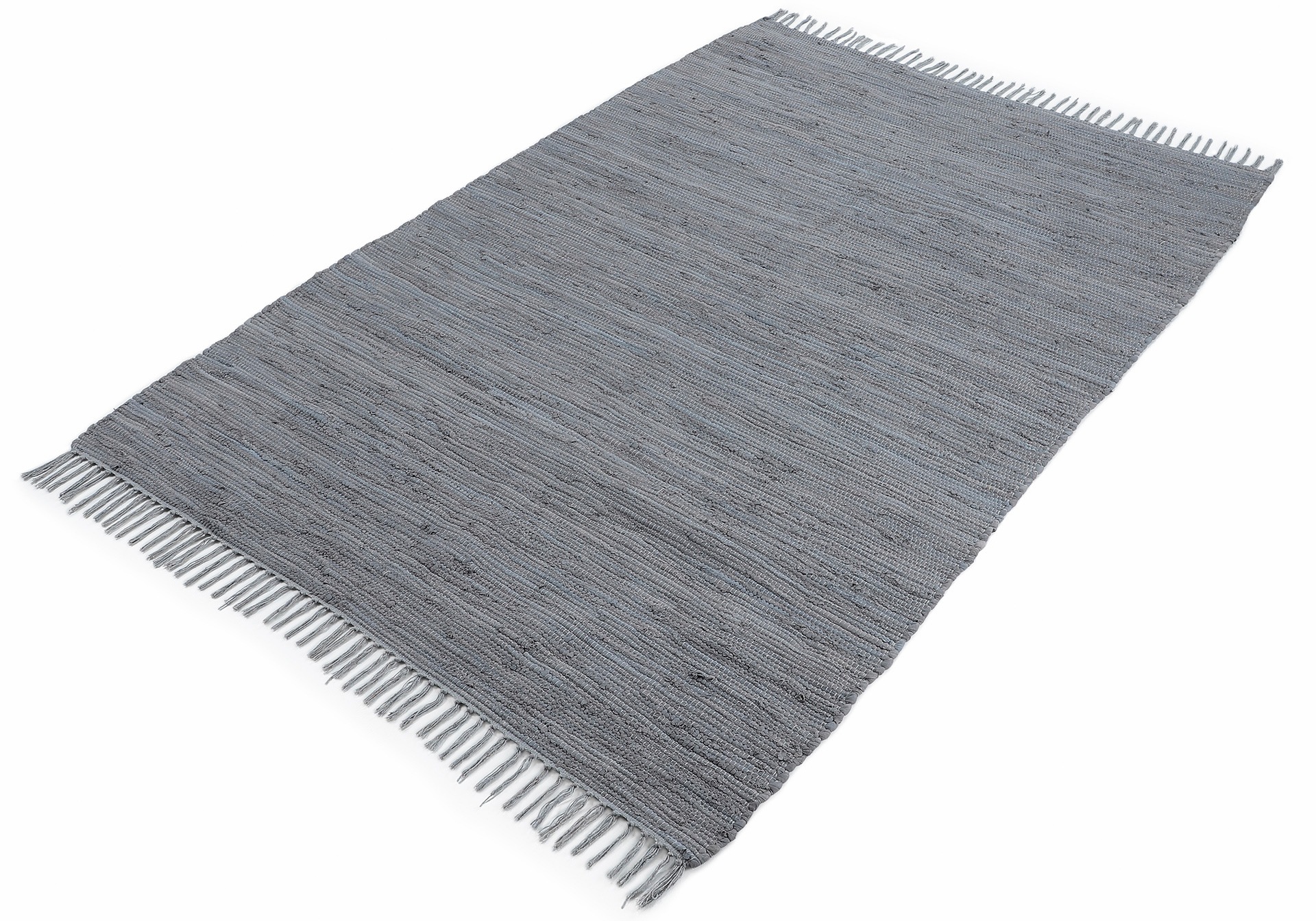 Thumbnail - carpetfine Teppich "Kelim Chindi uni, auch als Läufer" rechteckig 5 mm Höhe Wendeteppich, reine Baumwolle, handgewebt, U...