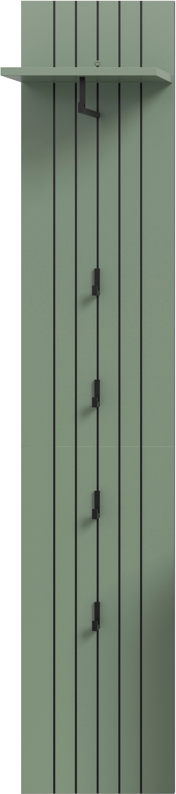 INOSIGN Garderobenpaneel "TATIO, Rillenfräsung, 4 Haken, 1 Kleiderstange, 1 günstig online kaufen