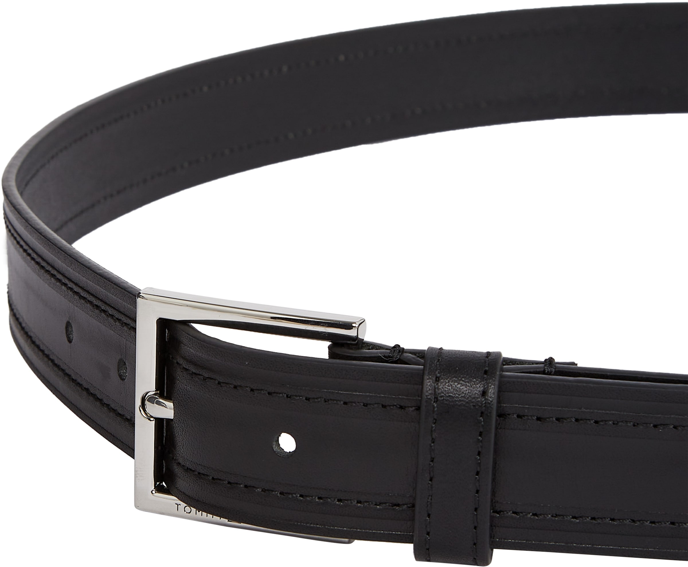 Tommy Hilfiger Ledergürtel »HUDSON EMBOSS LEATHER 3.0«, Größenverstellbar