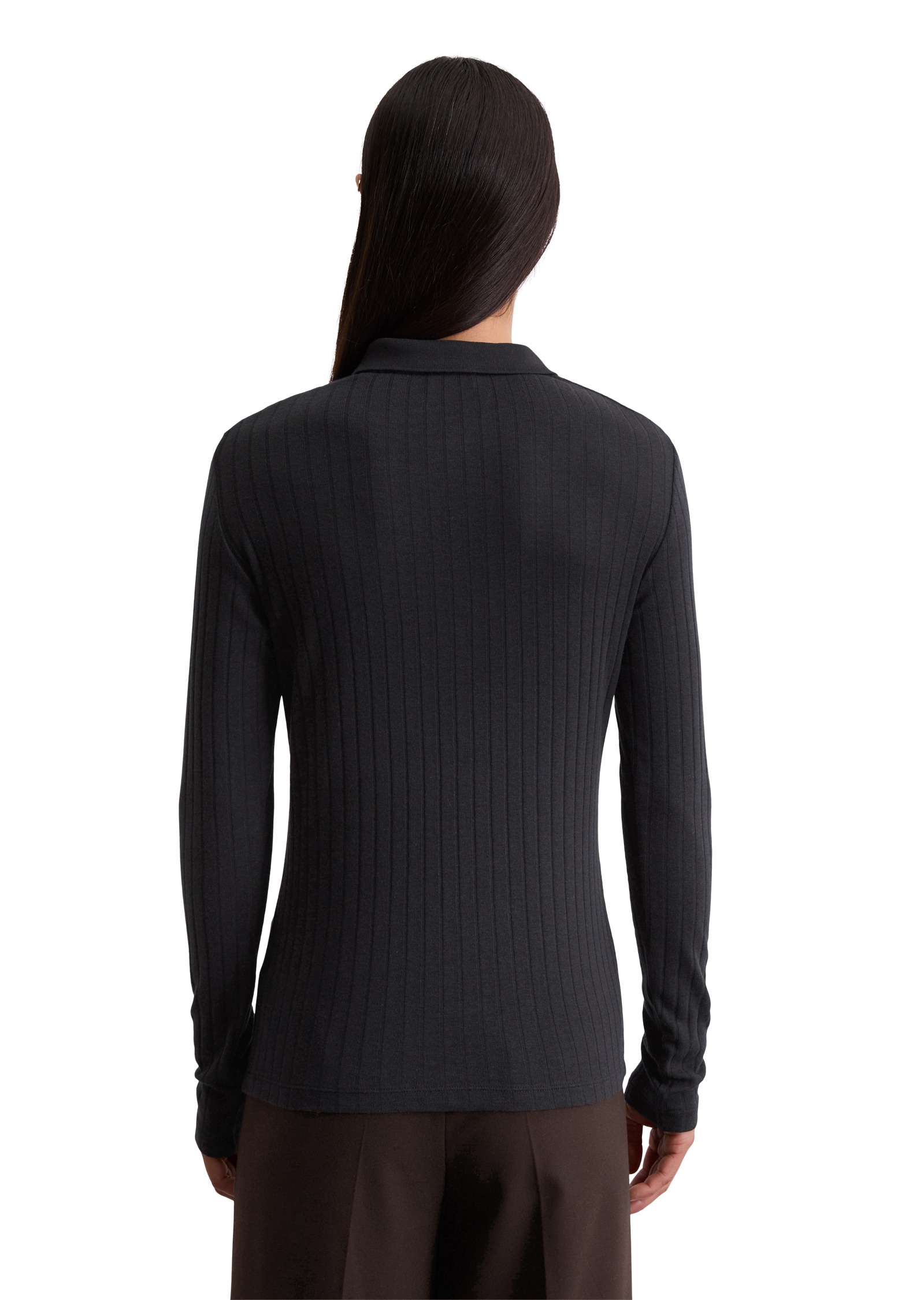 Marc O'Polo Langarm-Poloshirt »aus Organic-Cotton-Modal-Mix«