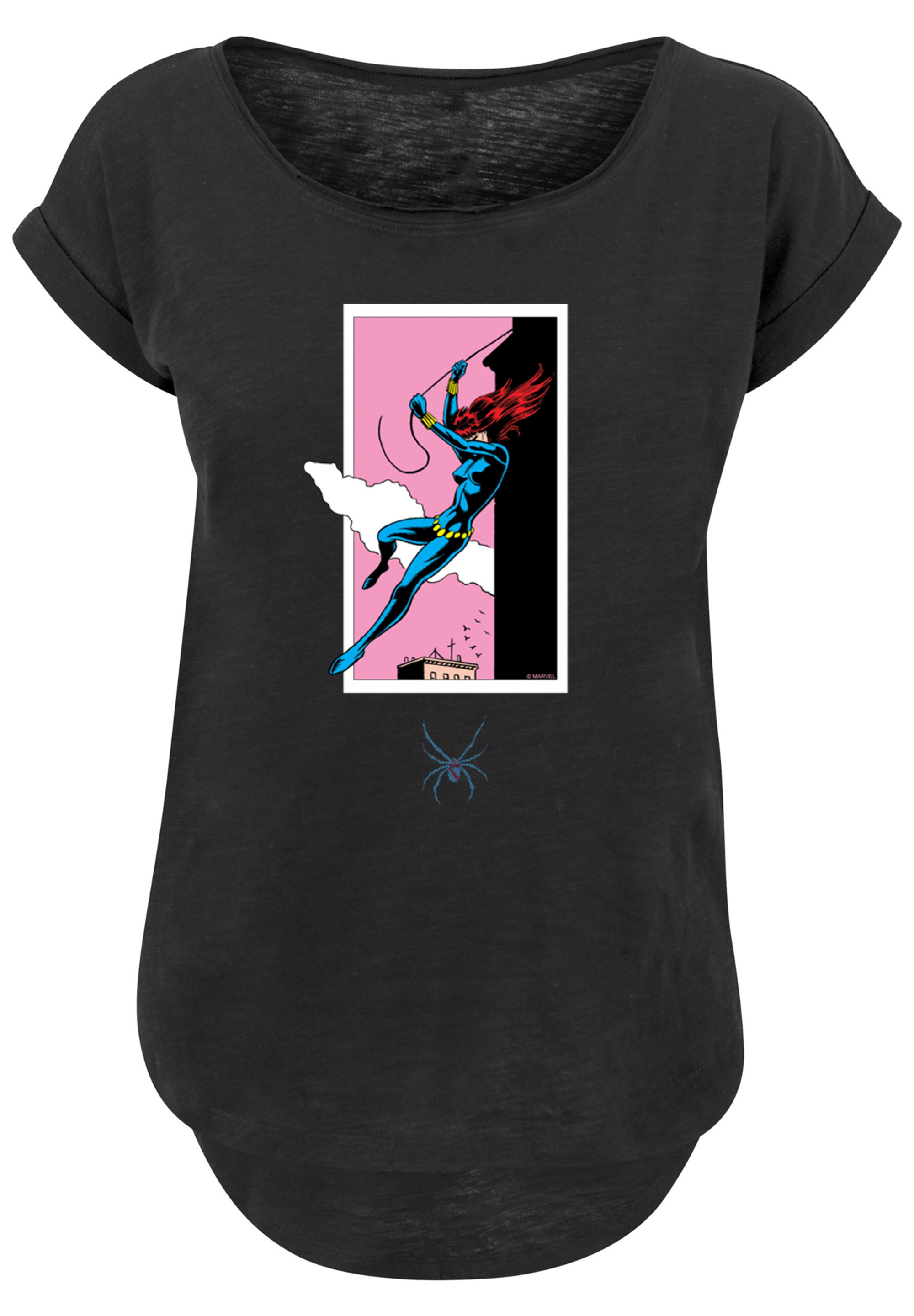 F4NT4STIC "Marvel Comics Black Widow Roof Jump" Damen,Premium Merch,Lang,Lo günstig online kaufen
