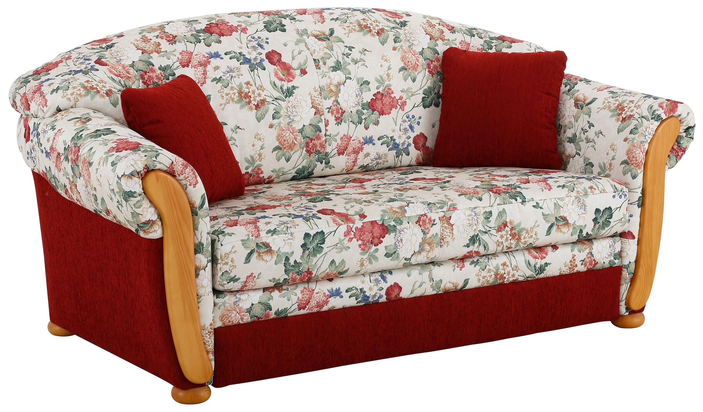 Home affaire 2-Sitzer "Milano, Schlafsofa im Landhaus-Stil, bequem, Liegefl günstig online kaufen