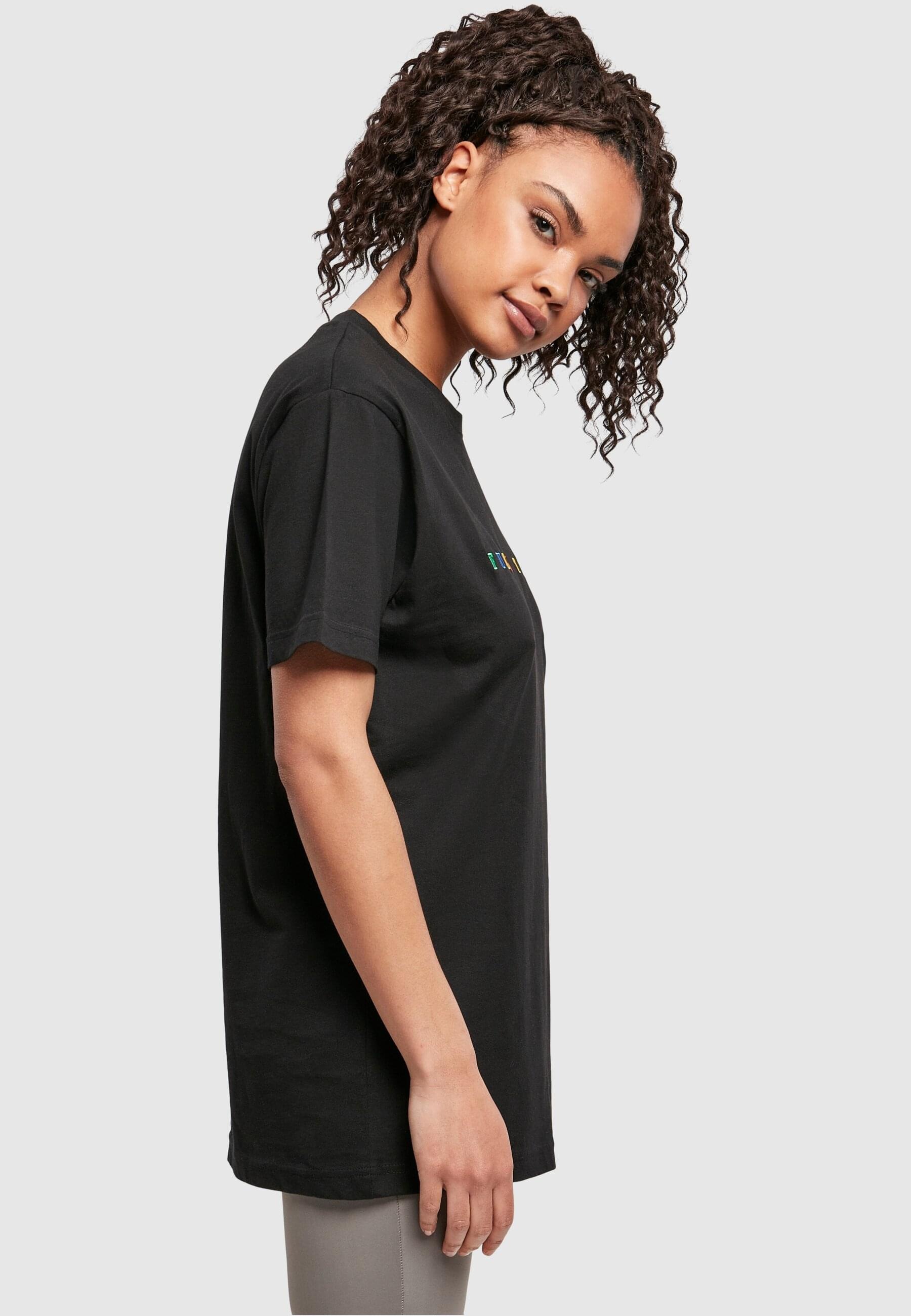 MisterTee Kurzarmshirt »MisterTee Damen Le Papillon Oversize Tee«, (1 tlg.)
