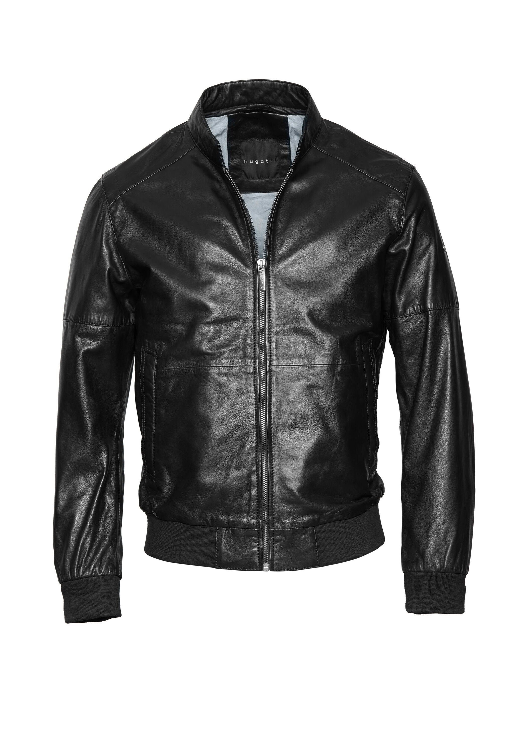 bugatti Lederjacke "BUMAURO" ohne Kapuze aus weichem hochwertigen Leder