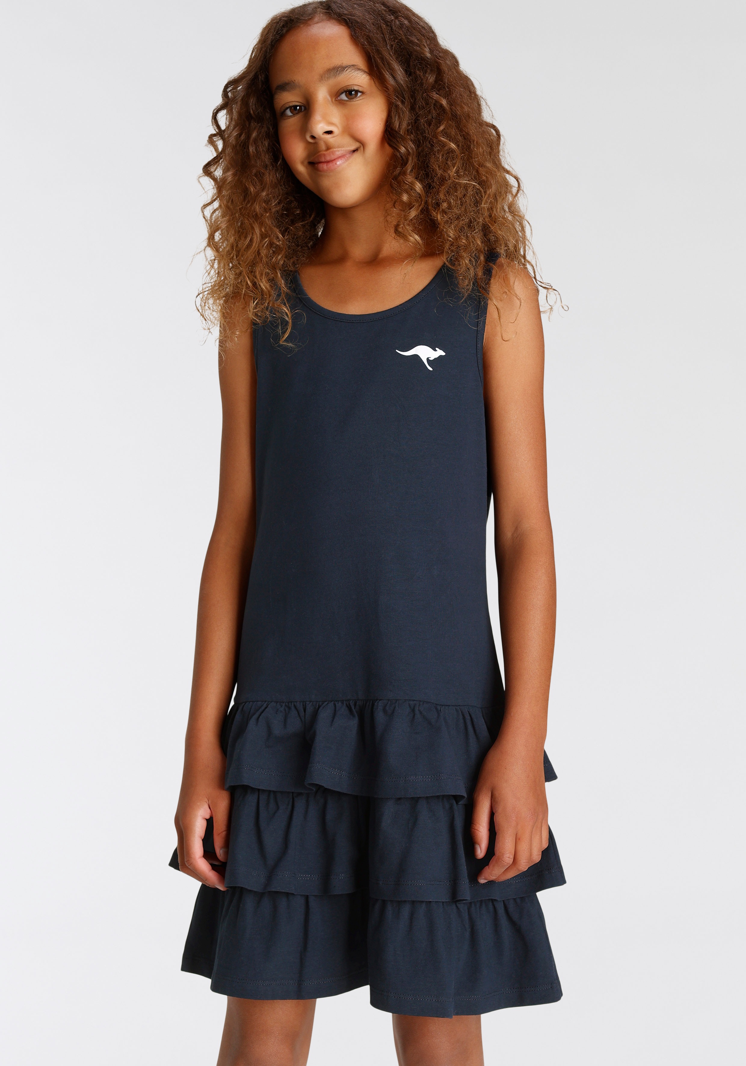 Thumbnail - KangaROOS Jerseykleid kniefreie Länge, aus Baumwolle und Elasthan