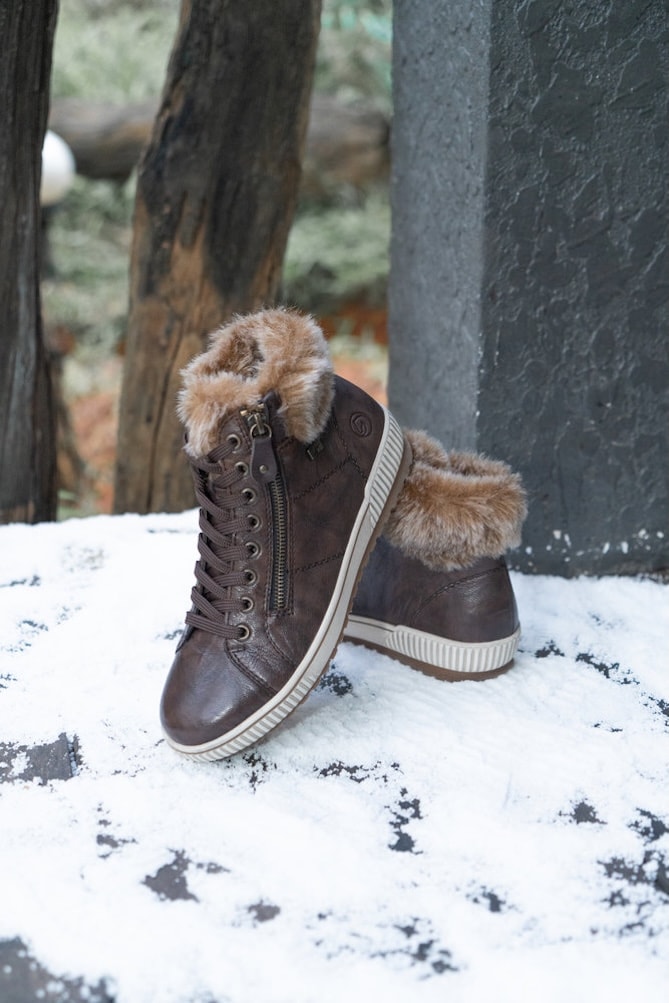 Remonte Winterboots, Plateau, Outdoorschuh Schnürboots mit wasserabweisender TEX-Membran