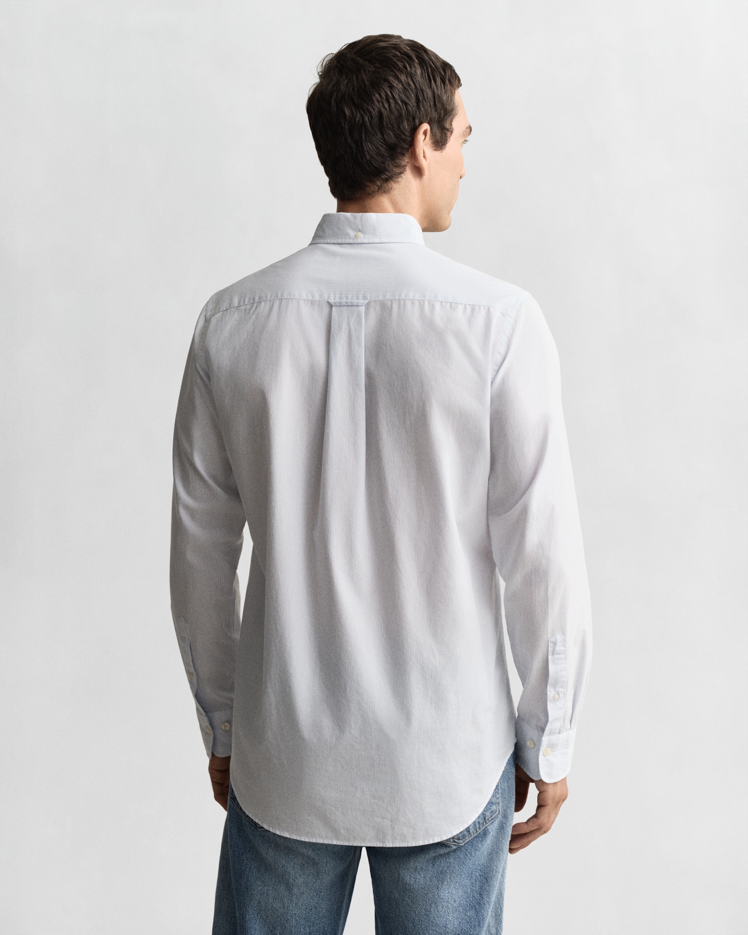 Gant Langarmhemd »REG POPLIN BANKER SHIRT«, Banker Stripe Popeline, leichte Baumwolle