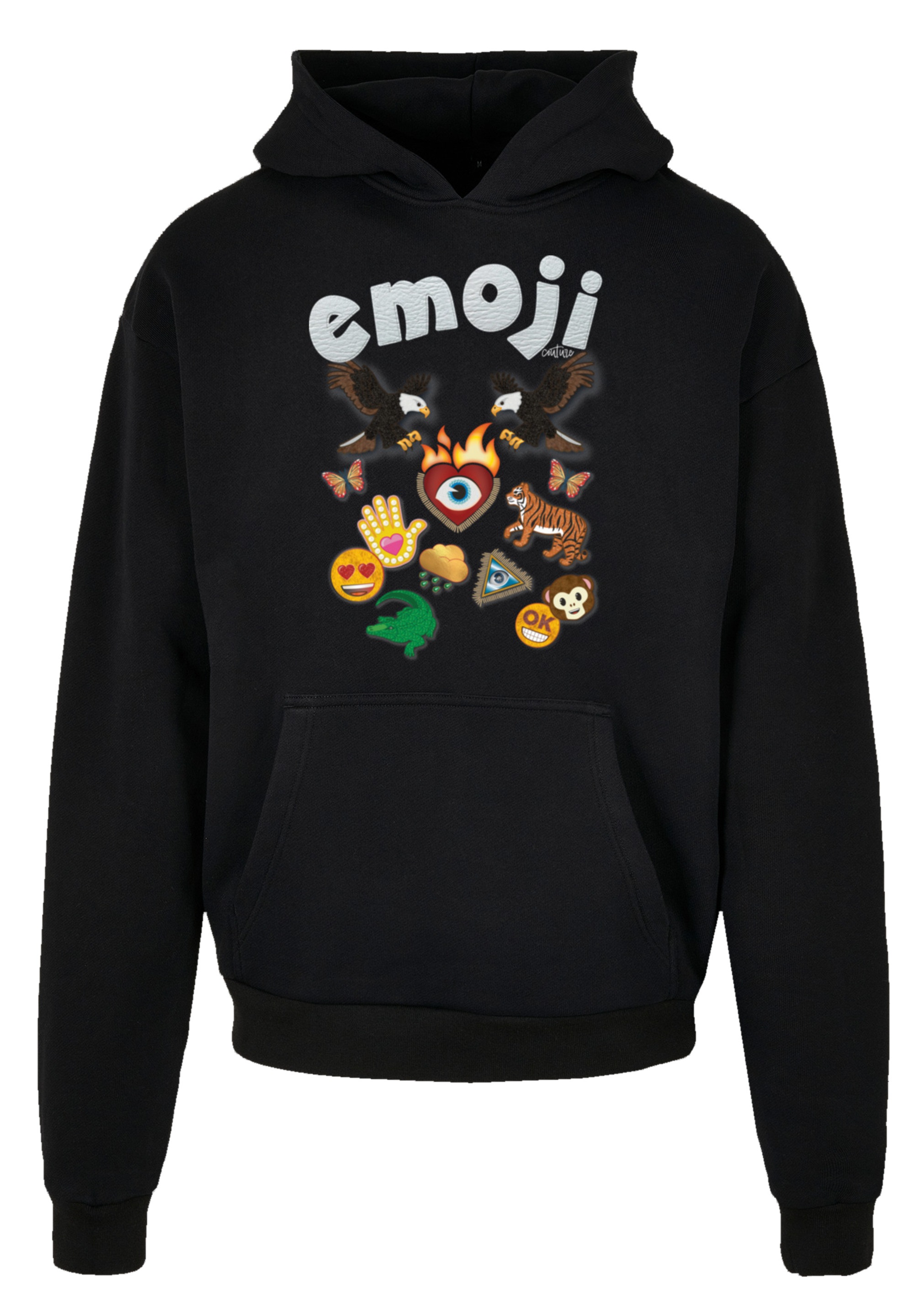 F4NT4STIC Kapuzenpullover »emoji couture logo with icons«, Premium Qualität