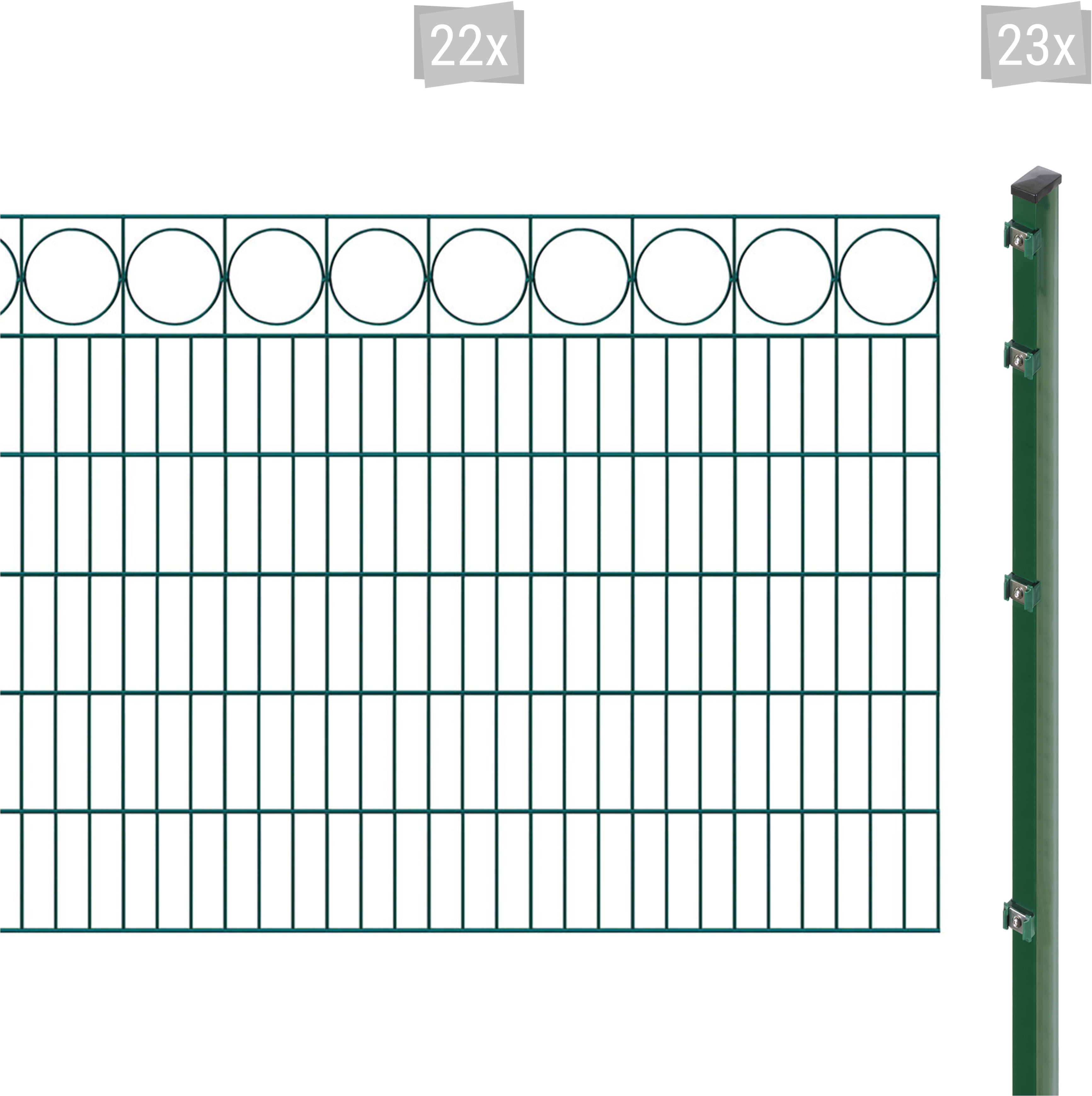 Arvotec 1100000002199 "EXCLUSIVE 120 zum Einbetonieren "Ring" mit Zierleiste" Zaunhöhe 120 cm, Zaunlänge 2 - 60 m