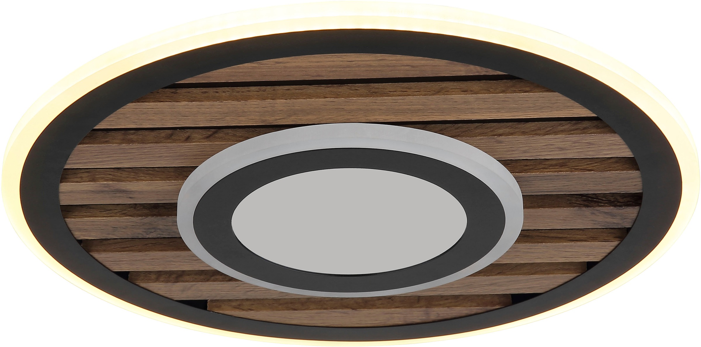 GLOBO LIGHTING LED Deckenleuchte »WOODY«, 1 flammig, Leuchtmittel LED-Modul | LED fest integriert, Memoryfunktion, die deine bevorzugte Einstellung speichert
