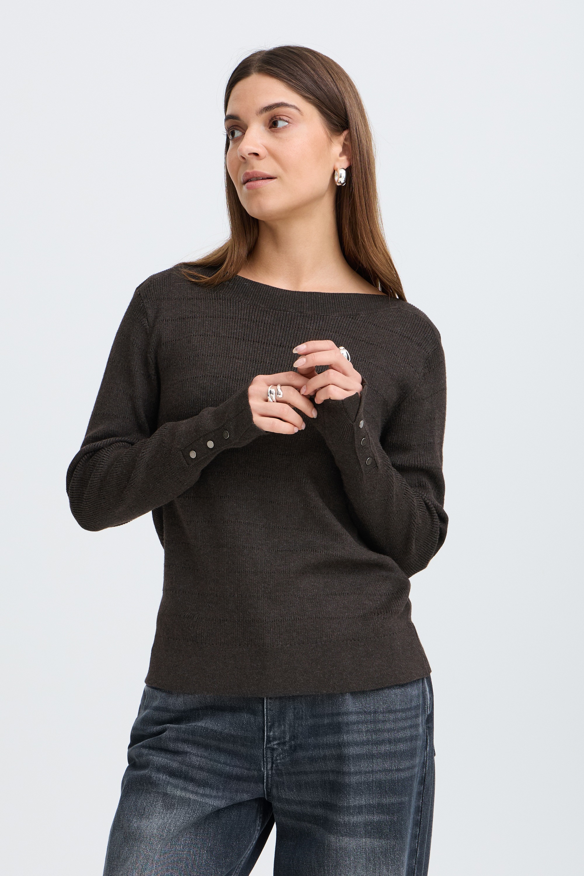 Pulz Jeans Strickpullover »Damen Langarm PZSARA«