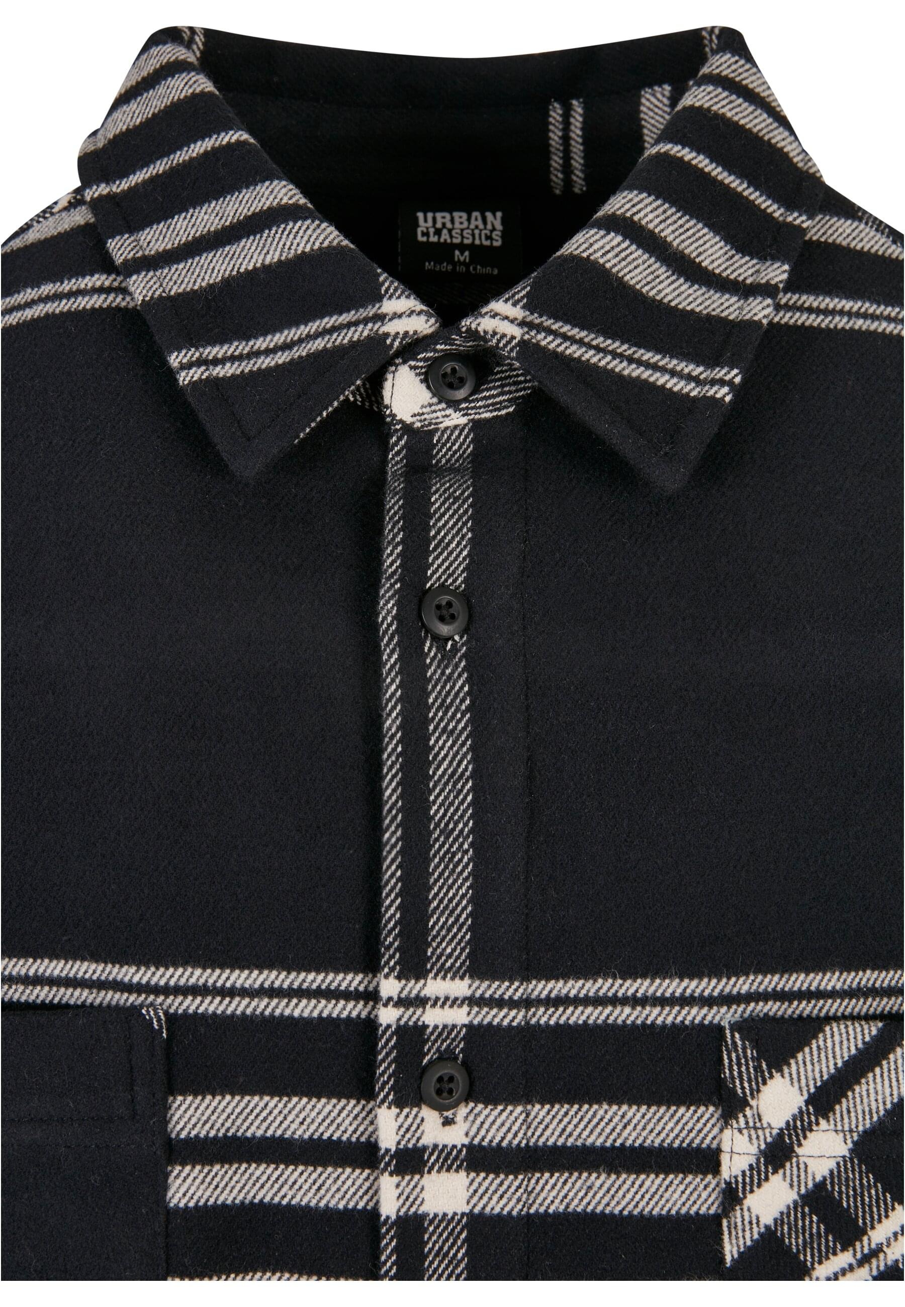 URBAN CLASSICS Langarmhemd »Urban Classics Herren Long Oversized Checked Summit Shirt«, (1 tlg.)