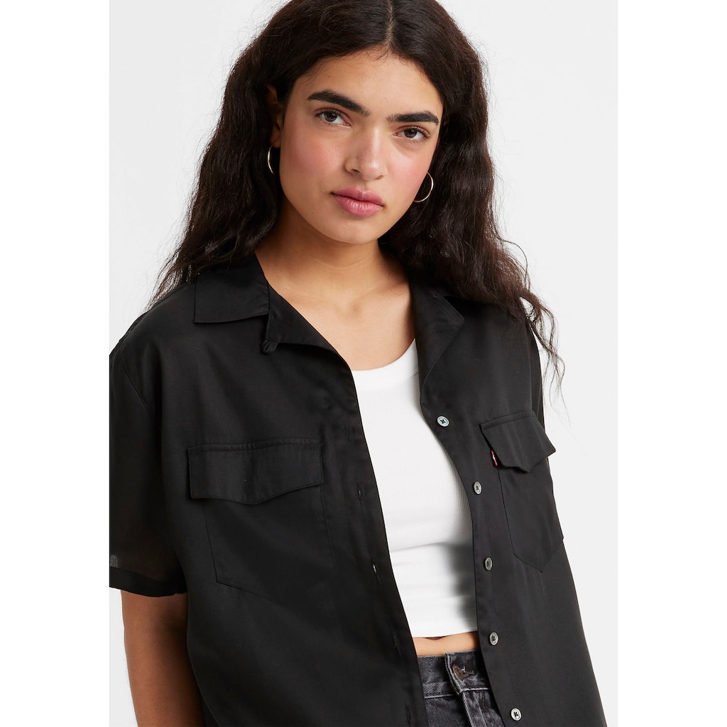 Levi's® Shirtbluse »EMBER SS BOWLING SHIRT«, glänzender Satin