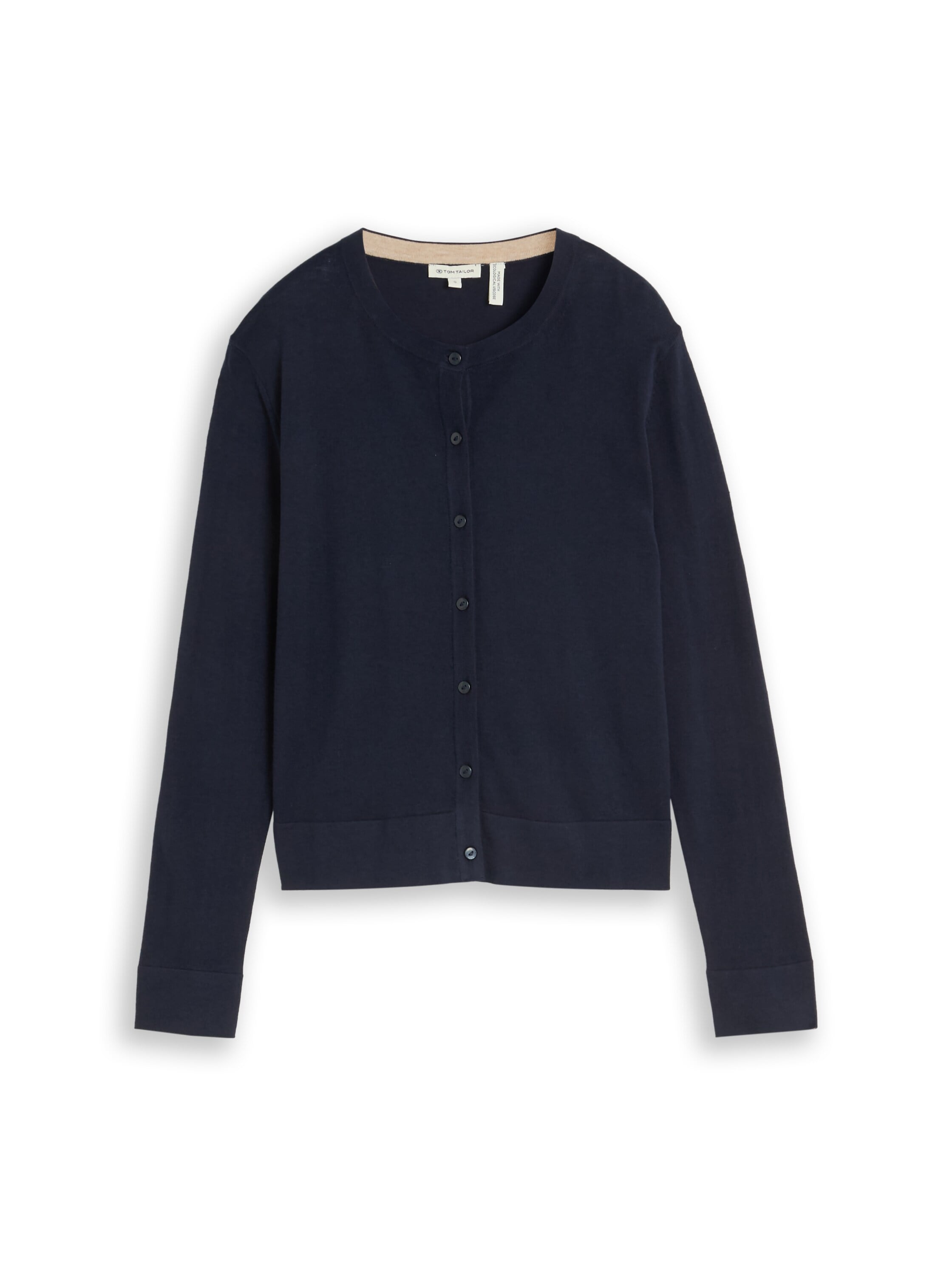 TOM TAILOR Strickjacke mit Viskose und Stretch