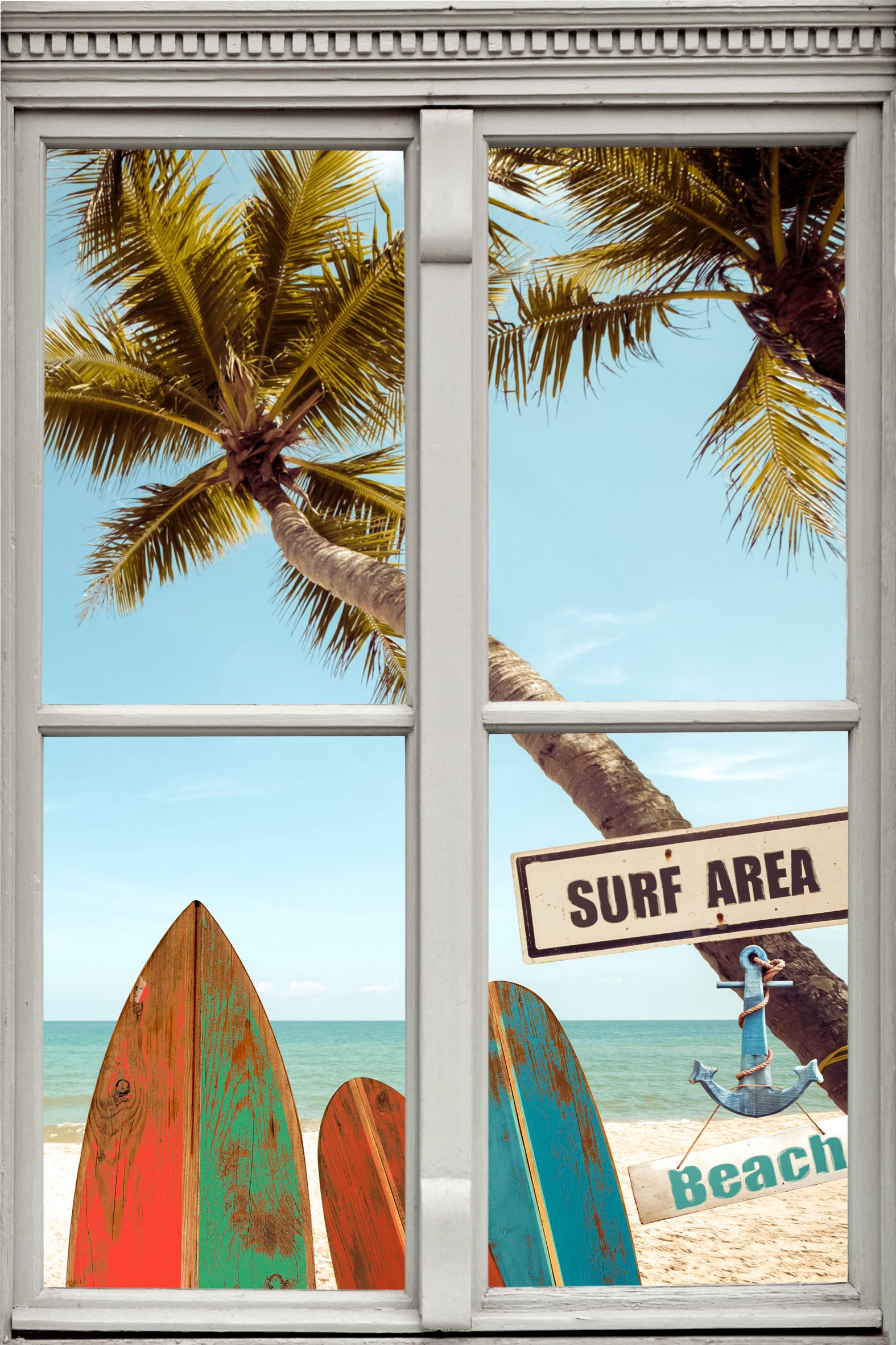 Queence Wandsticker Surf Area Beach Kaufen Baur